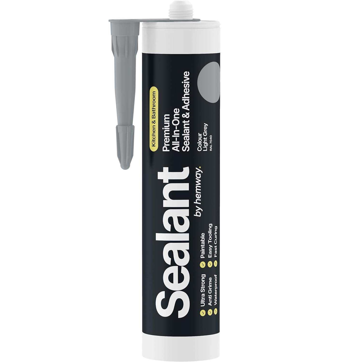 Light Grey 300ml Hybrid Polymer Sealant Adhesive Kitchen Bathroom Sanitary Anti-...