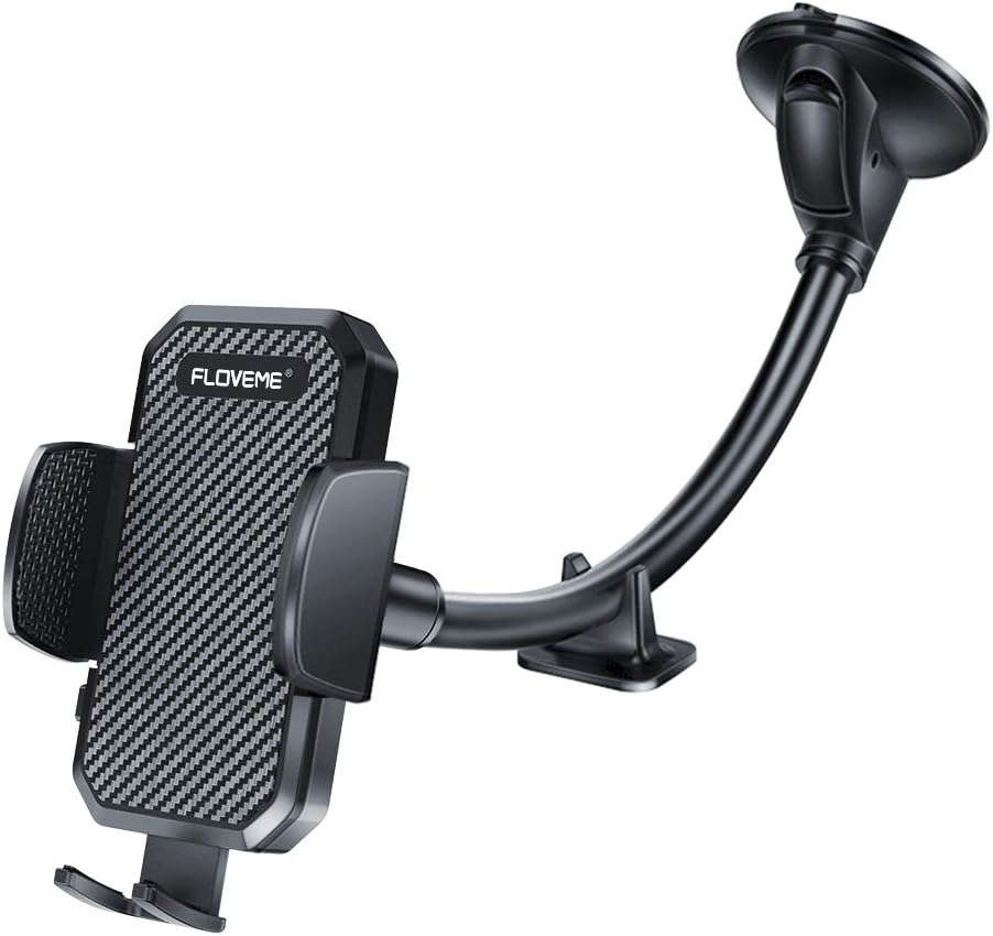 FLOVEME Car Phone Holder Windscreen Upgraded Long Arm Gooseneck Adjustable Car P...