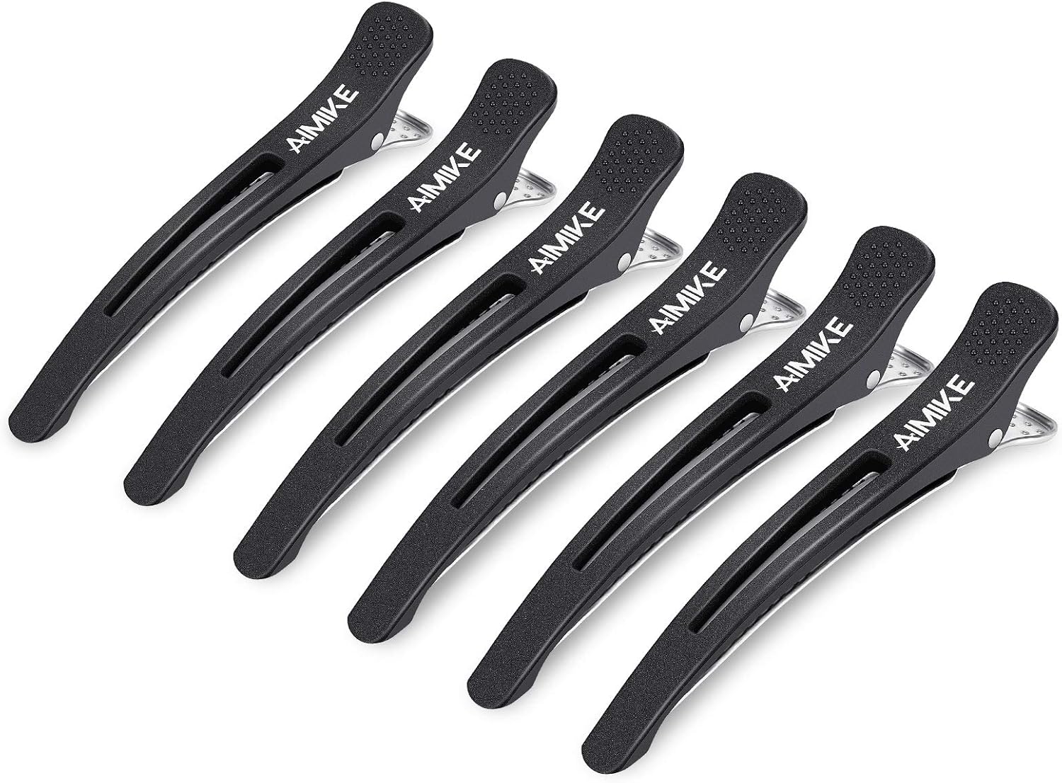 AIMIKE 6pcs Professional Hair Clips for Styling Sectioning, Non Slip No-Trace Du...