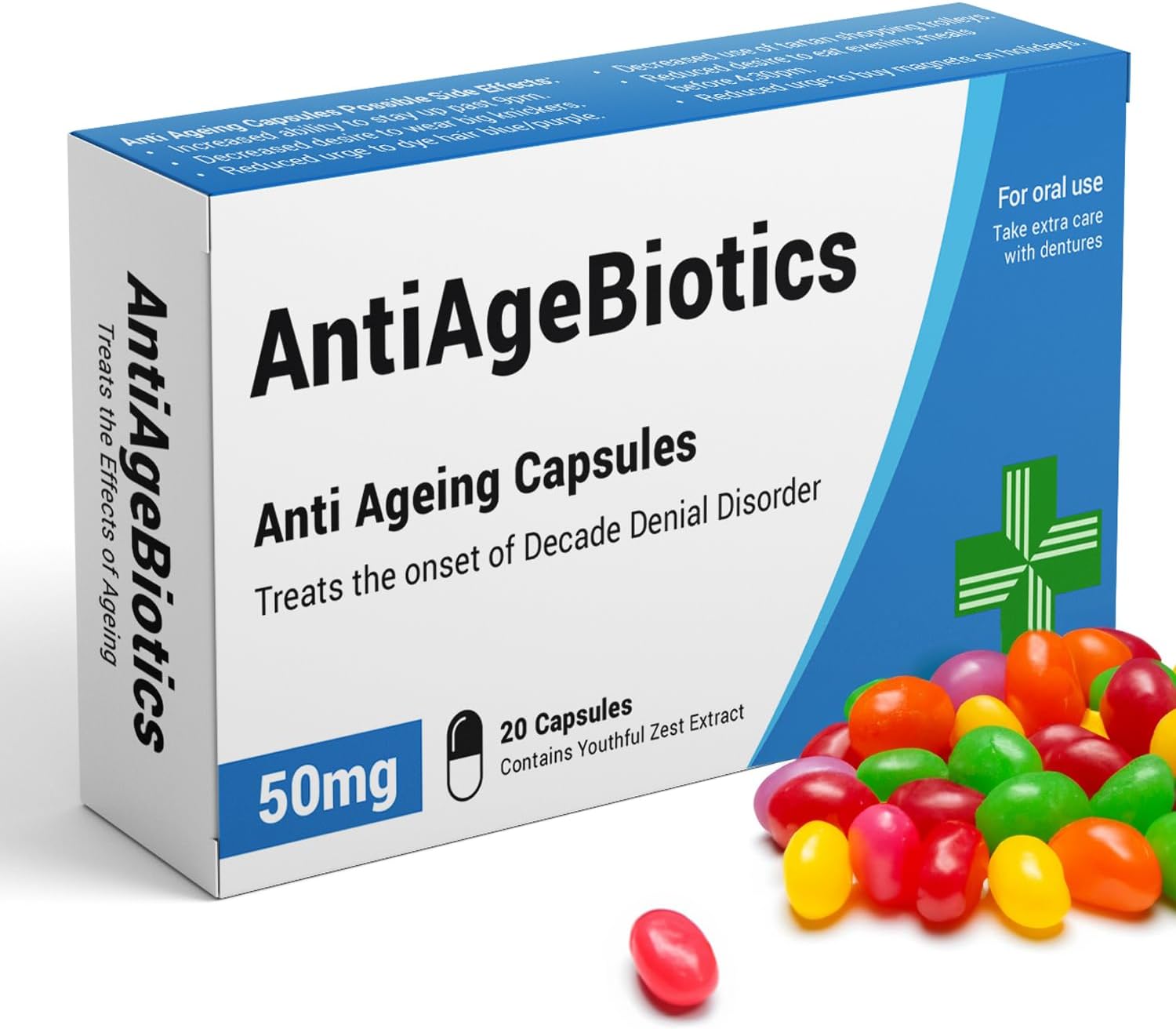 AntiAgeBiotics - Funny Gifts for Women, Joke Pill Box, Gifts for Mum, Birthday G...