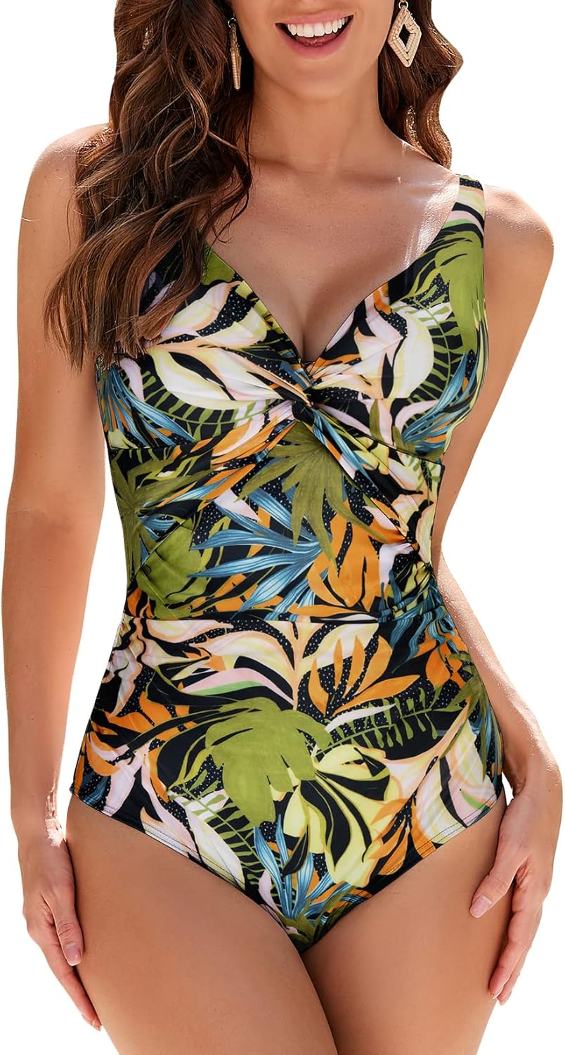 WIN.MAX Swimming Costume for Women Swimsuit Womens Swimwear Tummy Control Ruched...