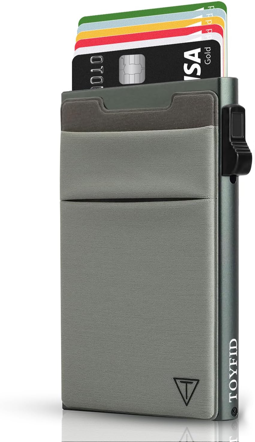 Pop Up Wallet for Men with Quick Access to Cards, RFID Minimalist Men's Wallet T...