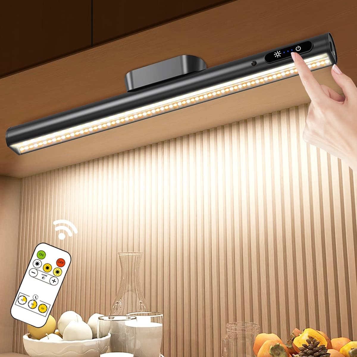 Hapfish Rechargeable Battery Powered Lights, Led Strip Light Bar Battery Operate...
