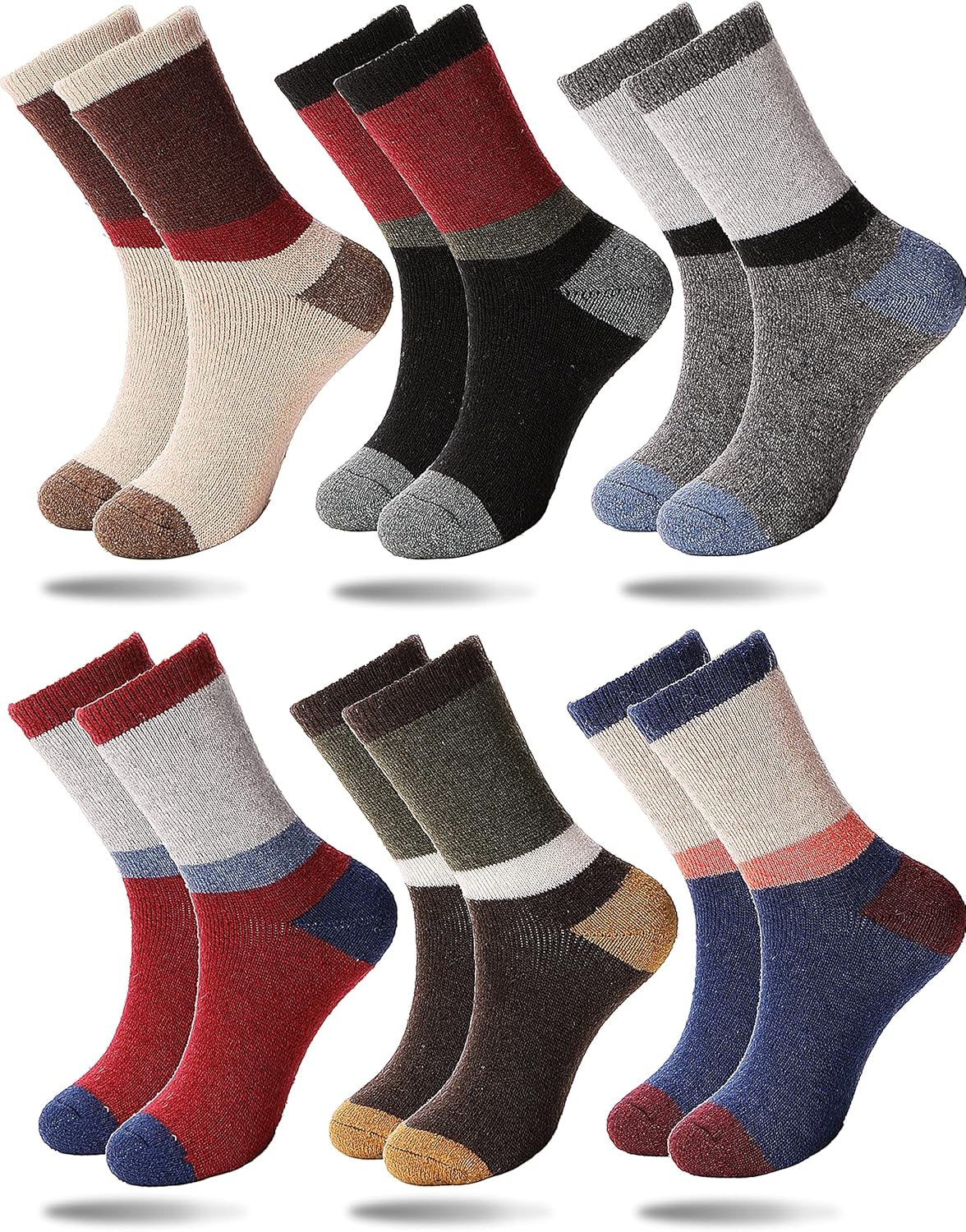 Sandsuced Kids Thermal Warm Merino Wool Socks for Walking Toddlers Boys Girls Wi...