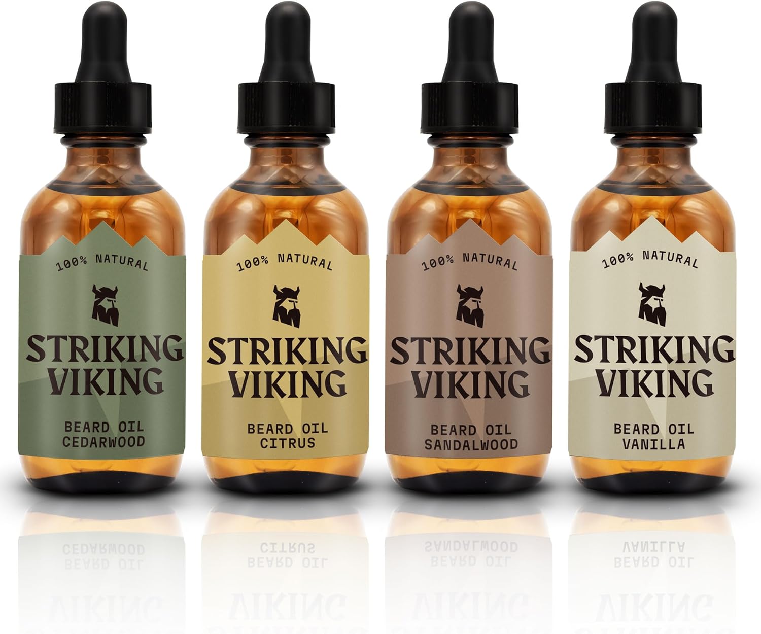 Striking Vikings Beard Oil for Men - Natural Organic Formula with Tea Tree, Arga...