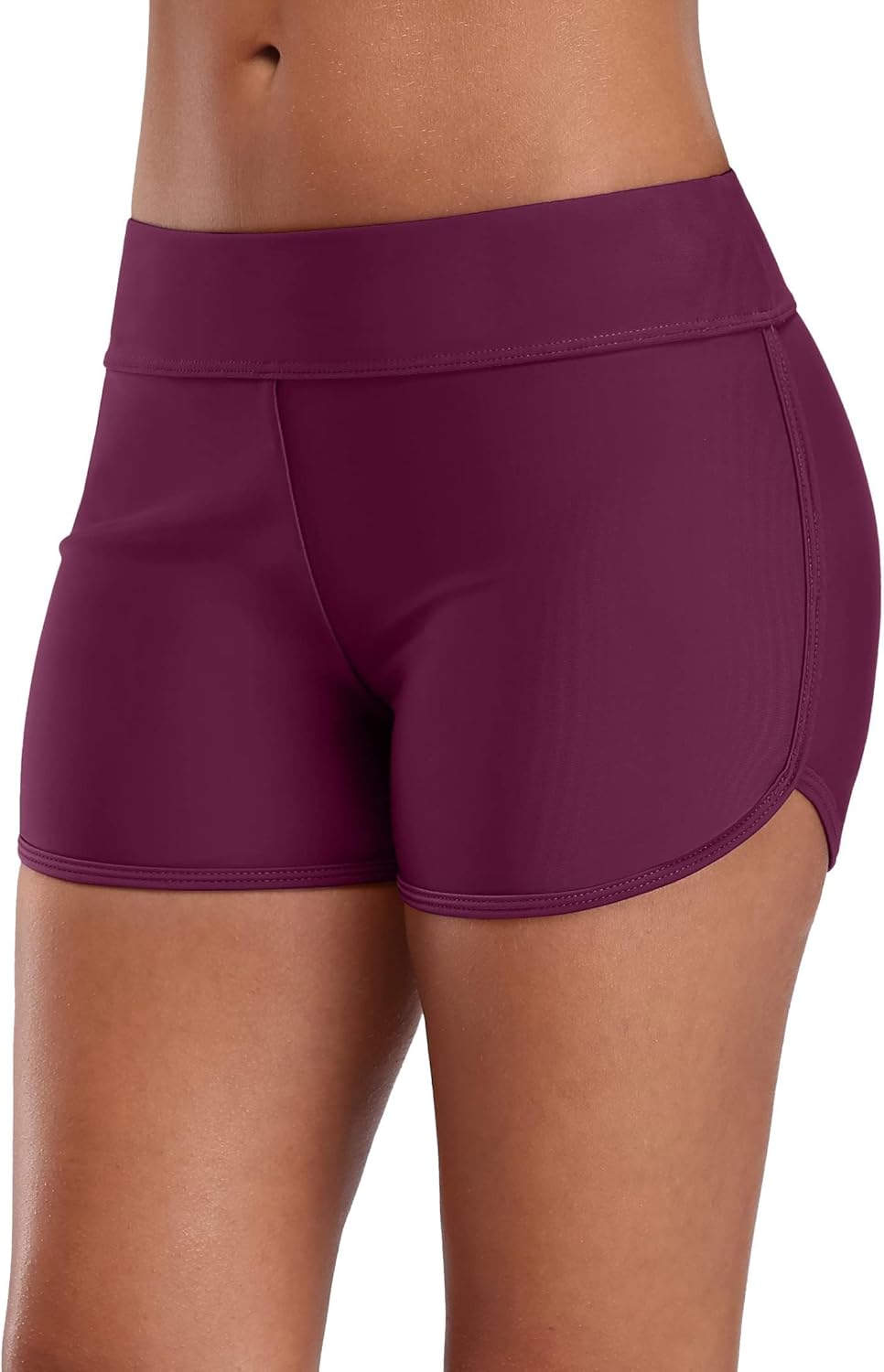 CharmLeaks Women Swim Boardshorts Boyleg Swimming Shorts M Fuchsia