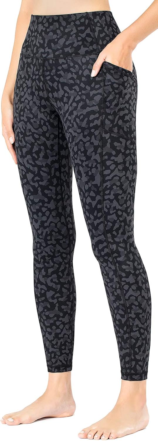 OVRUNS High Waist Gym Leggings for Women Yoga Pants with Pockets Workout Running...