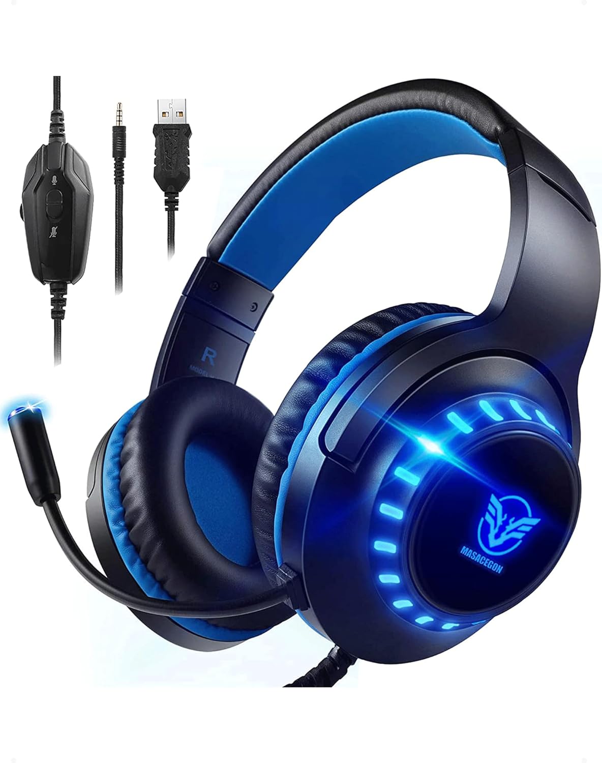 Pacrate Gaming Headset for PS4/PS5/Xbox One/Nintendo Switch/PC, PS4 headset with...
