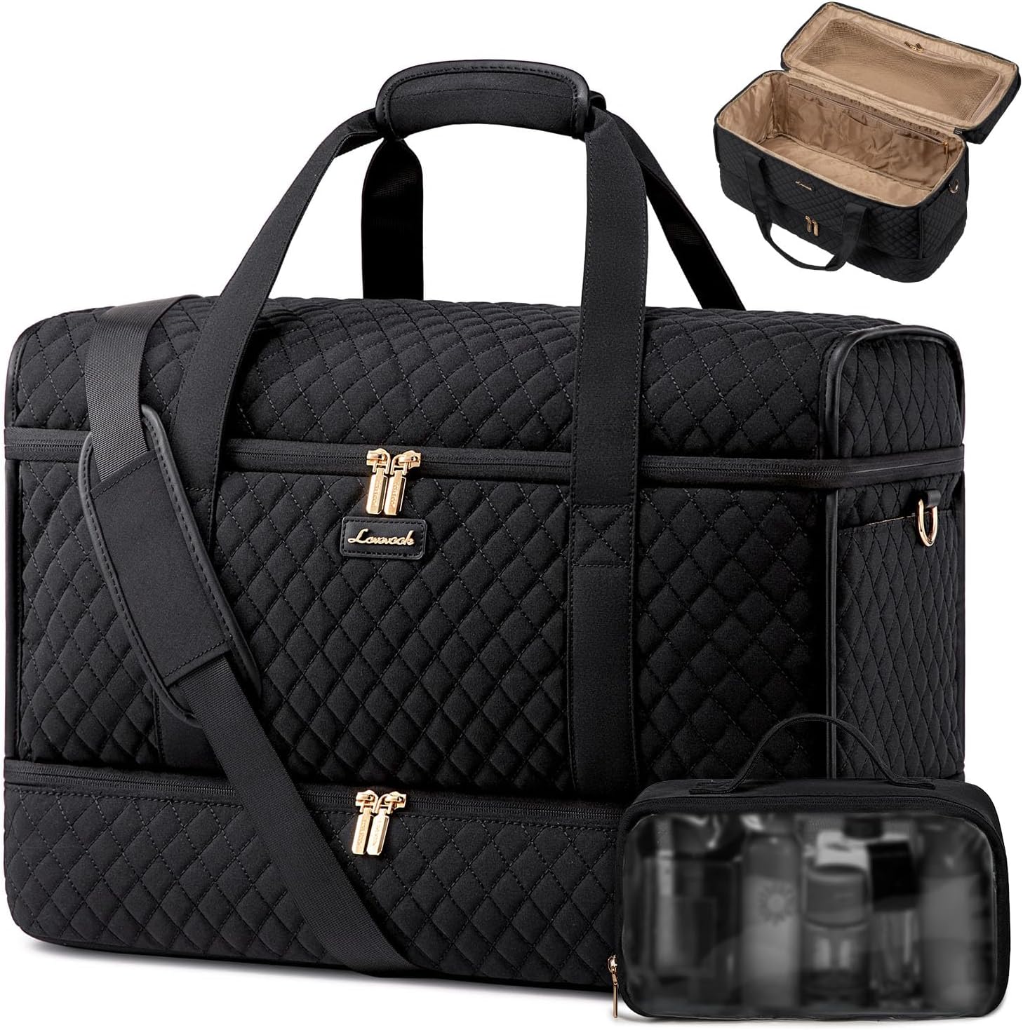 LOVEVOOK Large Travel Duffle Bag, Weekender Bags for Women With Shoe Compartment...