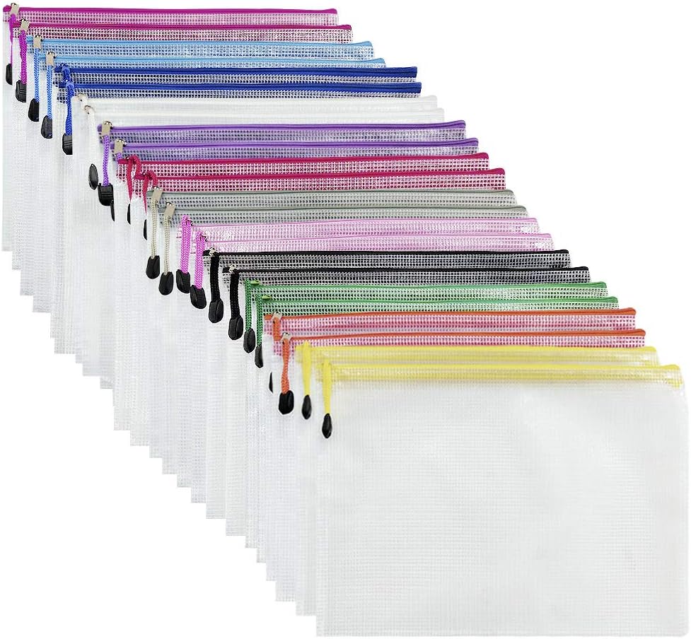 Plastic Wallets A5-24 Pcs Plastic Folders Document...