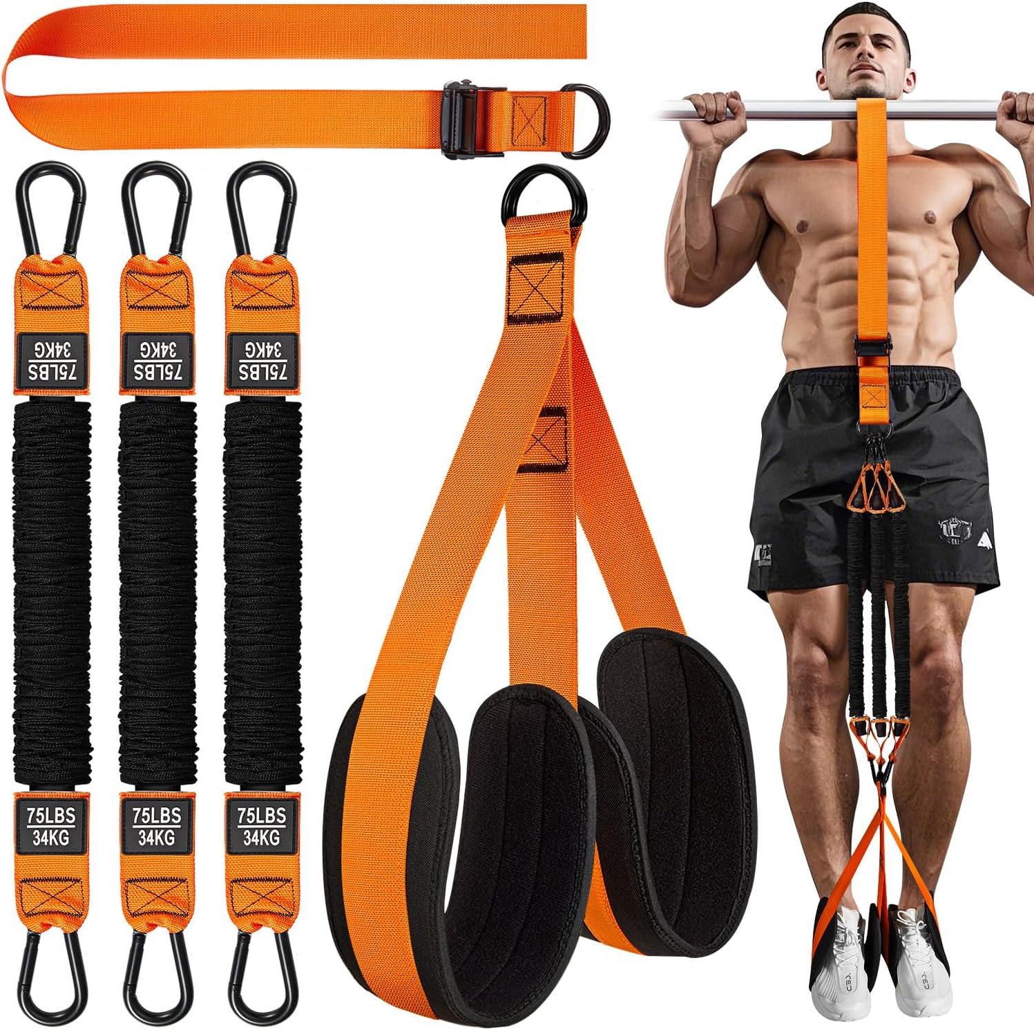Pull Up Assistance Bands, Heavy Duty Resistance Band for Pull Up Bar, Adjustable...