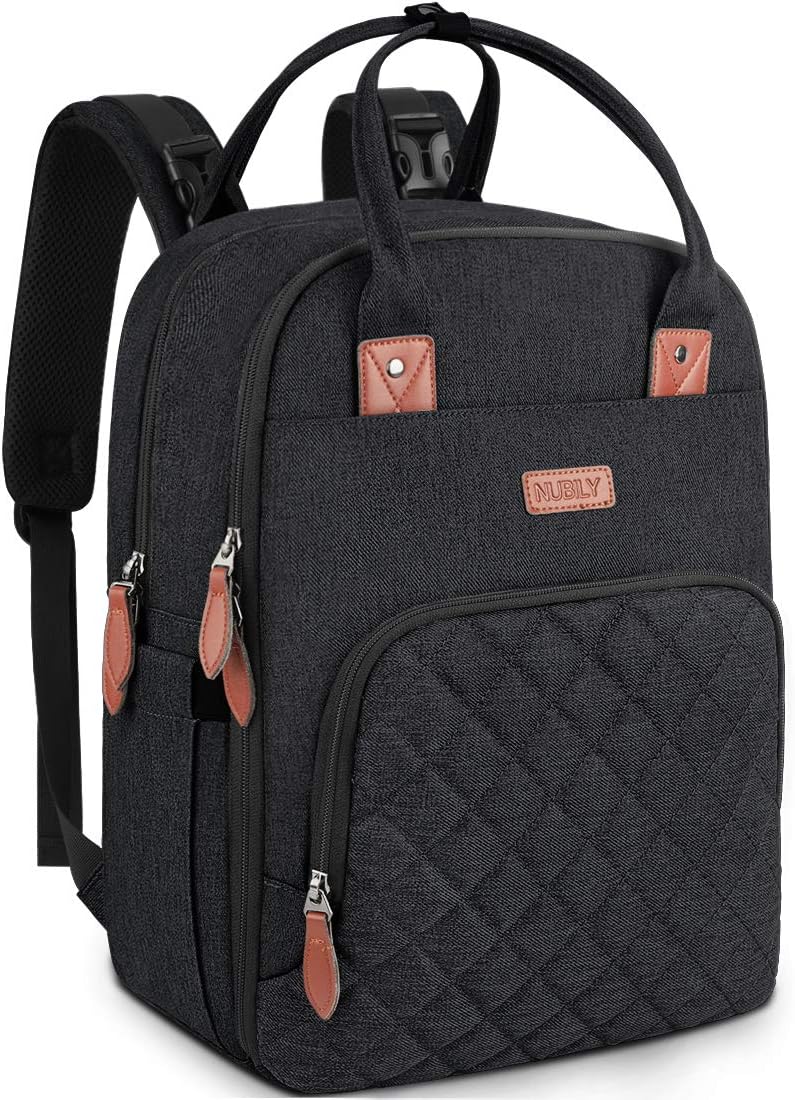 NUBILY Baby Changing Backpack Rucksack Changing Bag with Insulated Pockets Water...