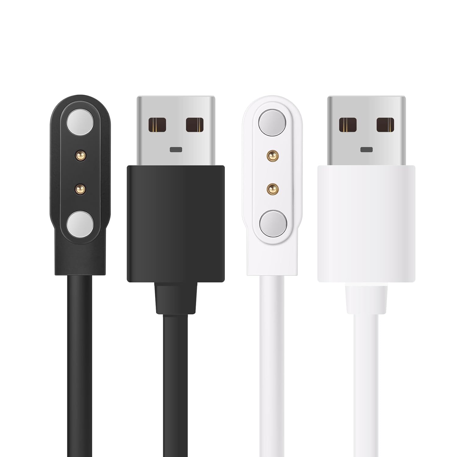 2 Pack Smart Watch Magnet Charging USB Cables,Compatible with Dafit,Nerunsa,Radl...