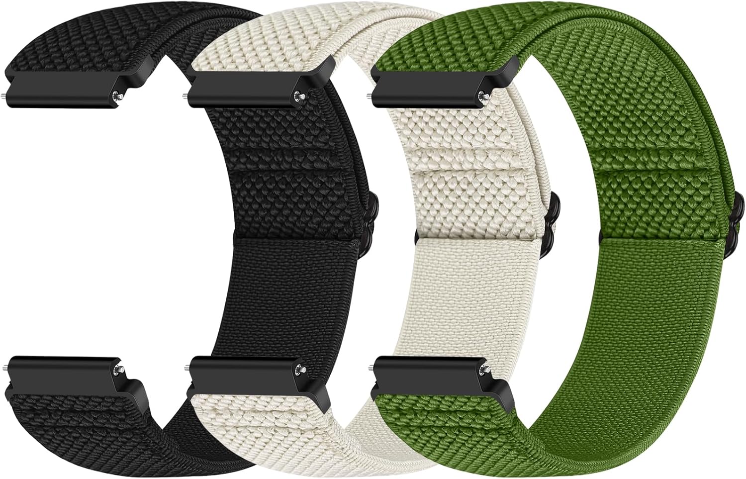 Yunshare Quick Release Watch Strap 18mm 19mm 20mm 22mm 24mm, Elastic Nylon Watch...