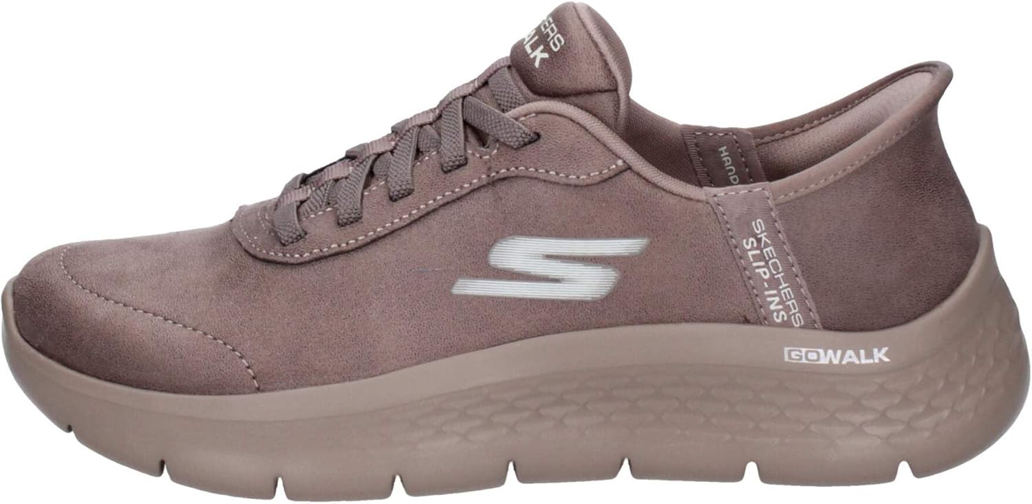 Skechers Women's Go Walk Flex Sneaker 4 UK Brown
