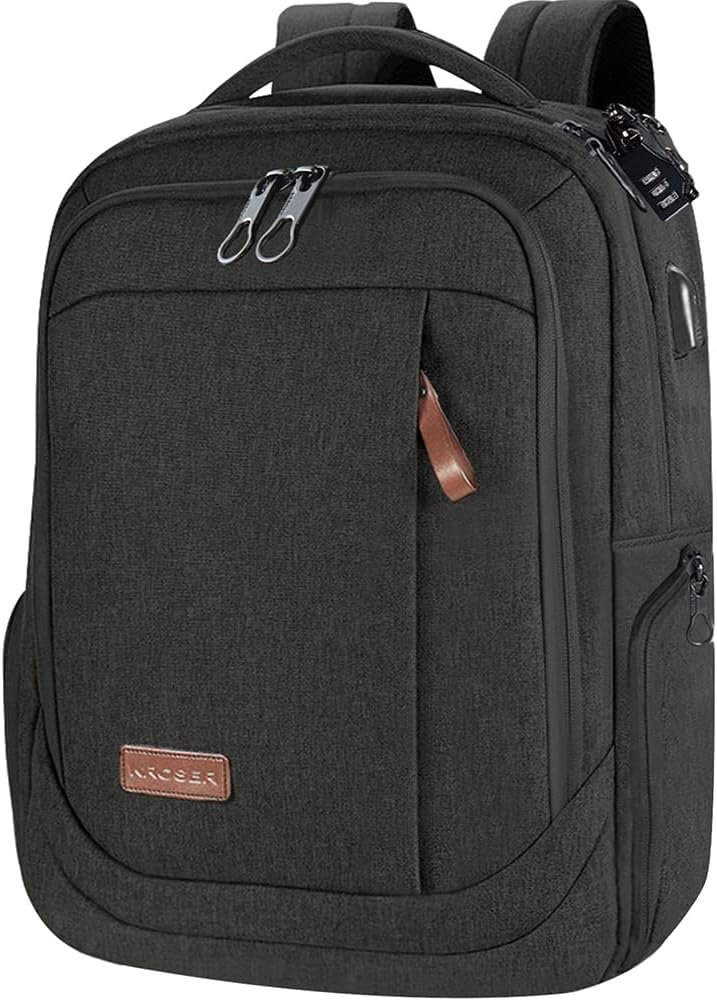 KROSER Laptop Backpack 17.3 Inch School Travel Computer Backpack for Laptop with...