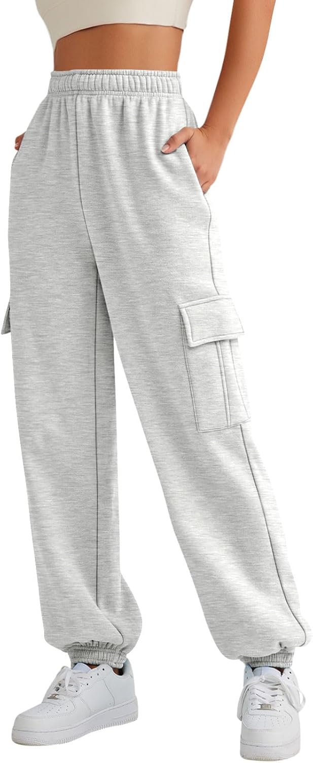 AUTOMET Womens Cargo Sweatpants Oversized Fleece Joggers Fall Fashion Outfits Y2...
