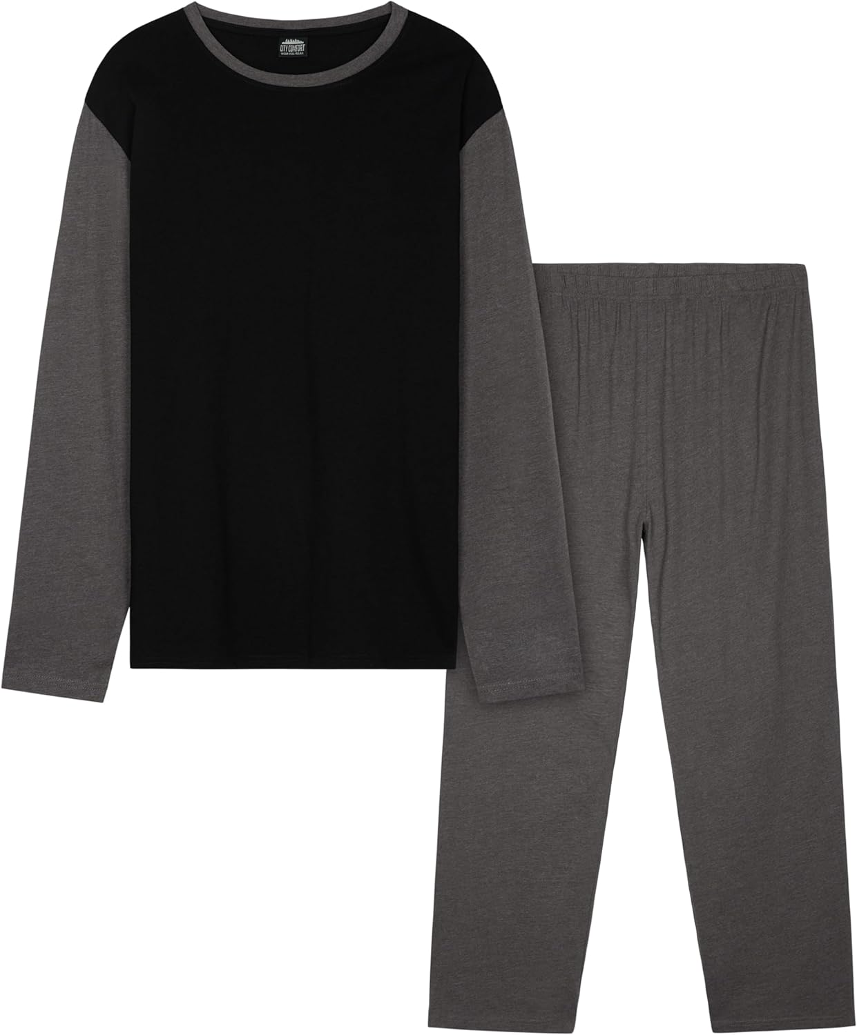 CityComfort Mens Long Pyjamas Set, Adults Teenagers Soft 2 Piece Loungewear Nigh...