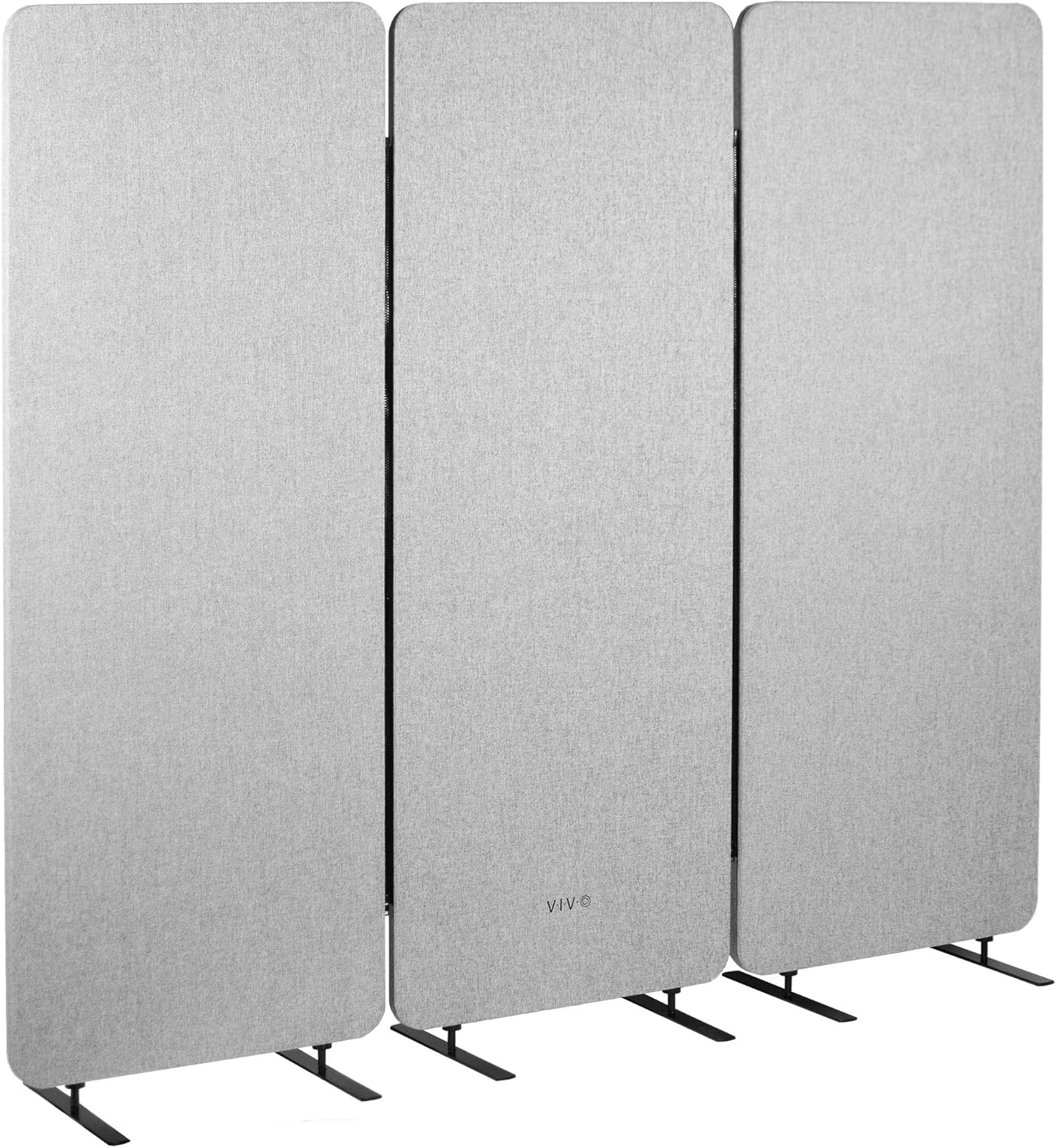VIVO Freestanding 72 x 66 inch Privacy Panel, Cubicle Divider, Acoustic Wall Par...