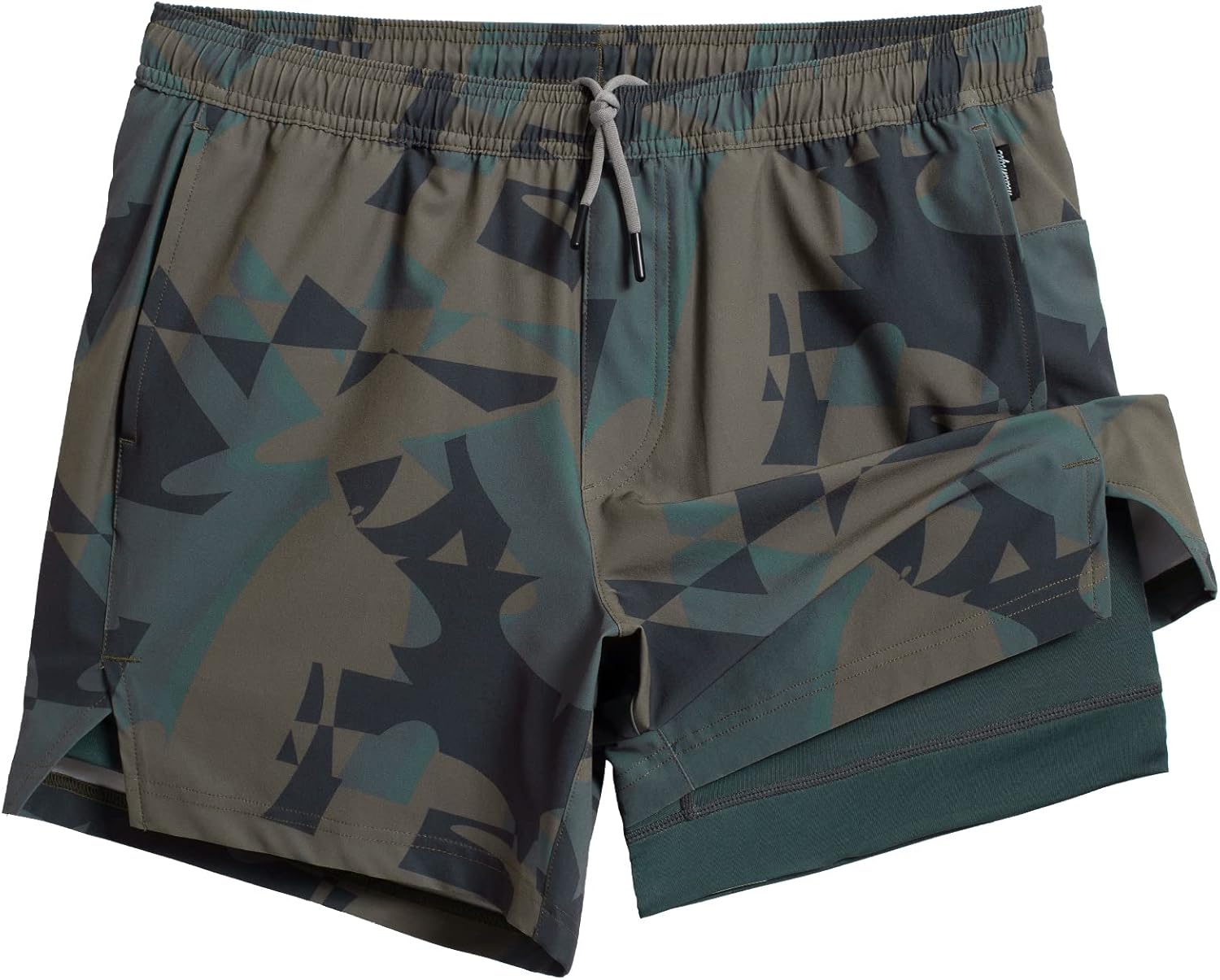 maamgic Mens 5" Gym Running Shorts for Men 2 in 1 Quick Dry Workout Athletic Sho...