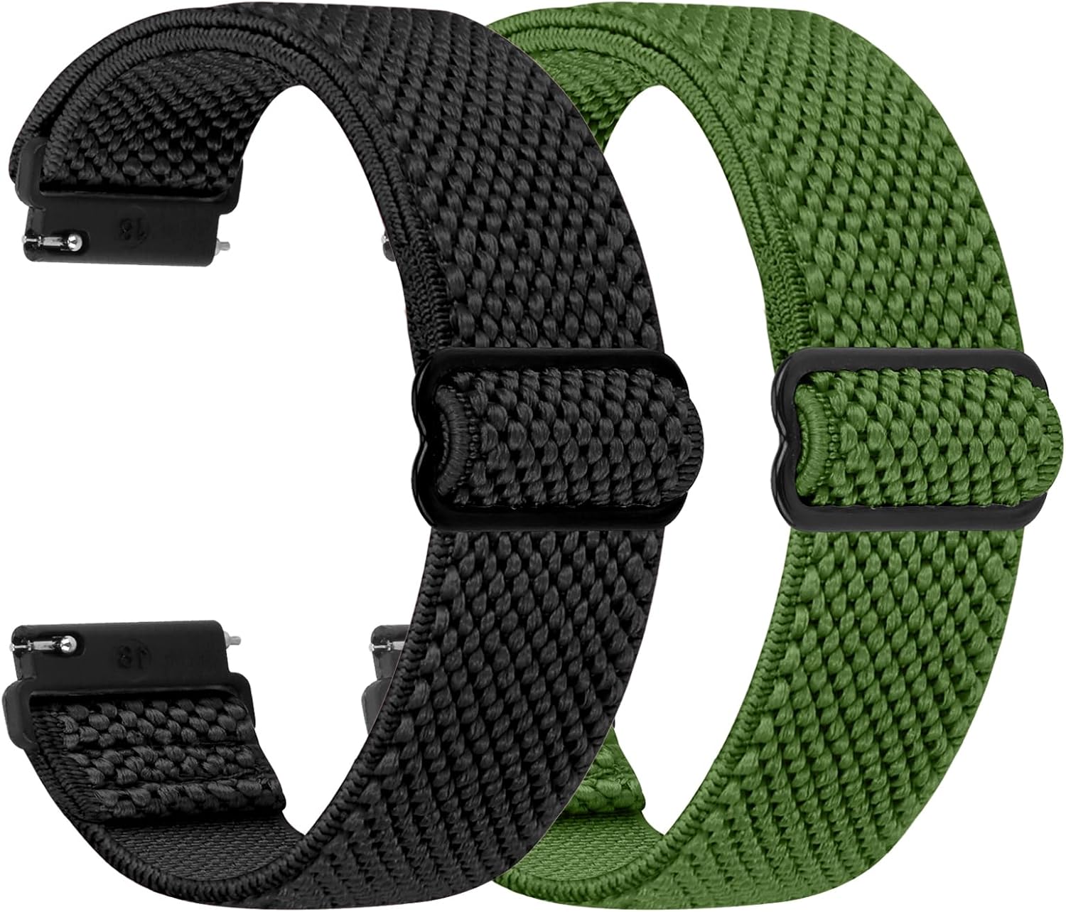 TumpCez - Quick Release Elastic Nylon Watch Straps - Band Width- 16mm 18mm 19mm...