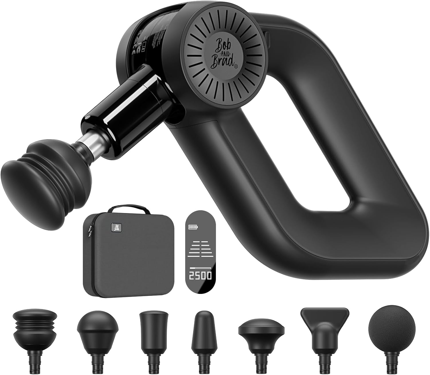 BOB AND BRAD D6 Pro Massage Gun Deep Tissue Percussion with 16mm Amplitude, Prof...