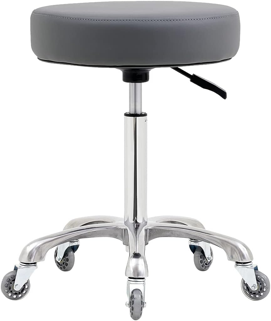 Rolling Stool with Wheels, Heavy Duty 400 lbs Stool for Shop Guitar Lab Tattoo W...