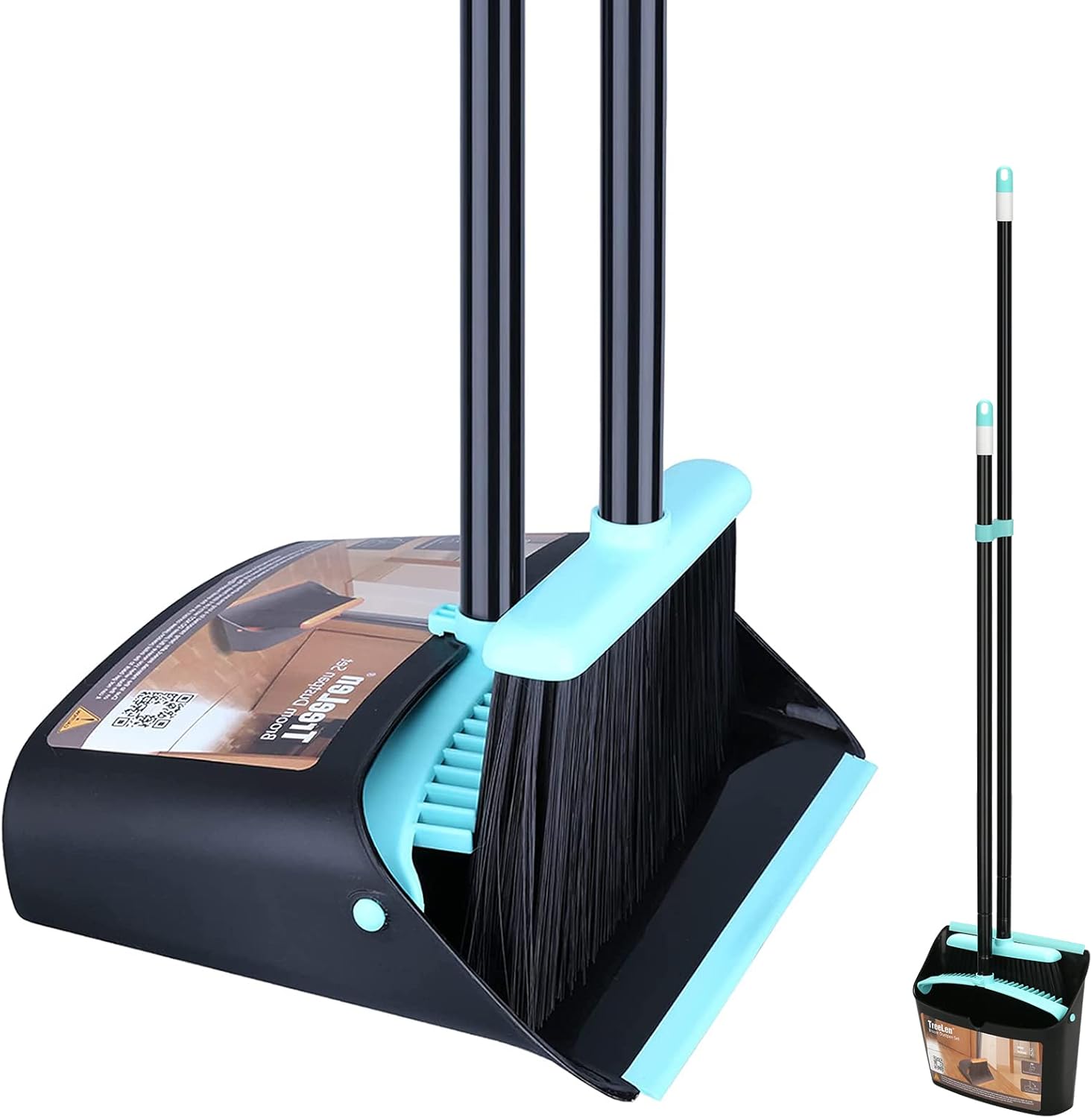 Broom with Dustpan Combo Set,Dust pan with Broom C...
