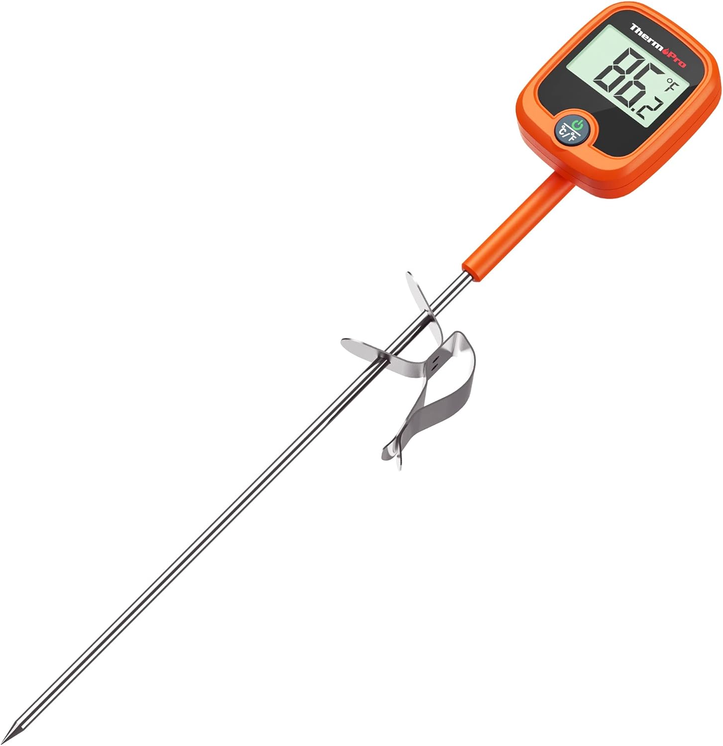 ThermoPro TP509 Candy Thermometer with Pot Clip, Instant Read Meat Analog Thermo...