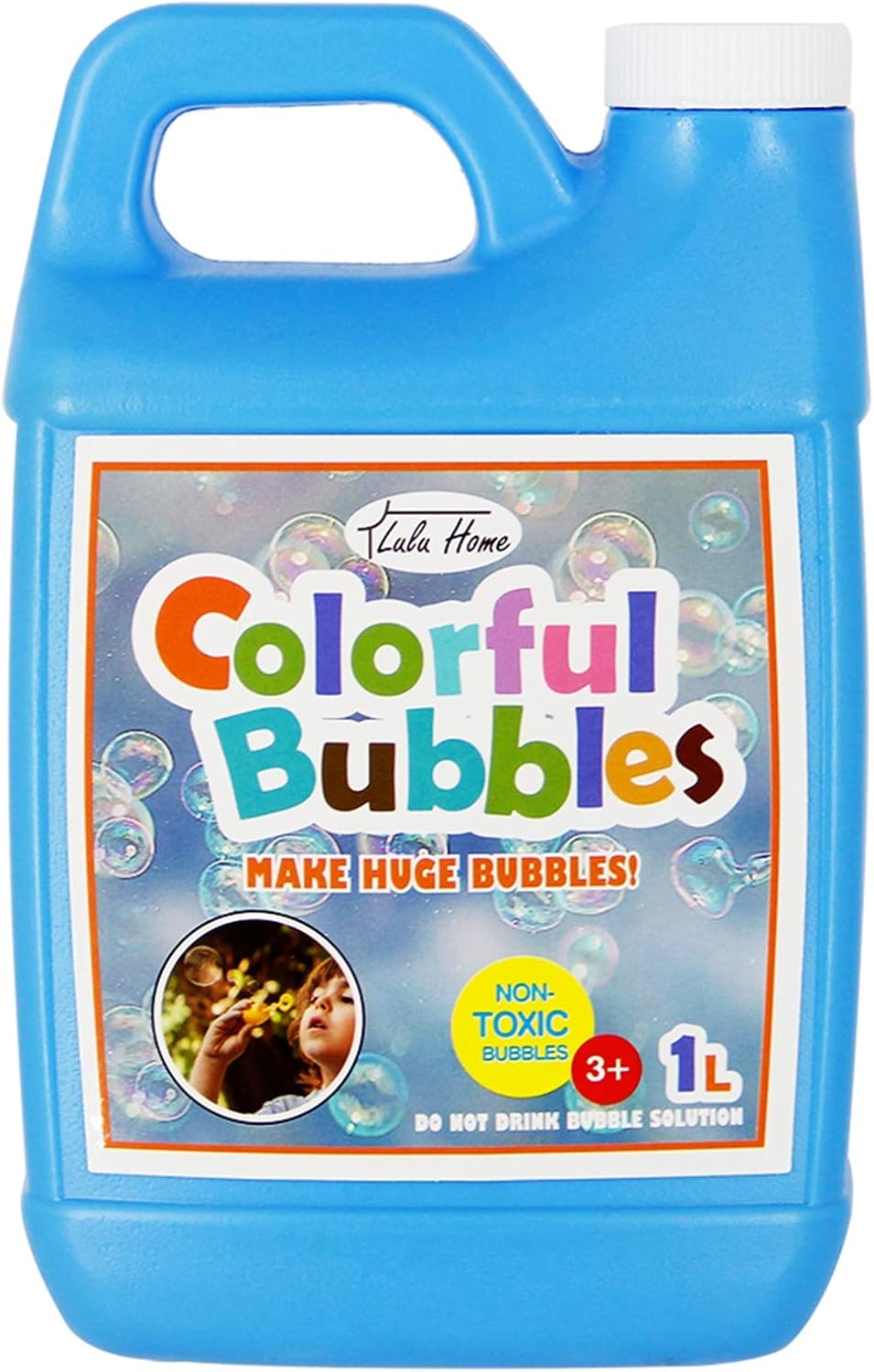 Lulu Home Concentrated Bubble Solution, 1 L/ 33.8 OZ Refill for Bubble Machines,...