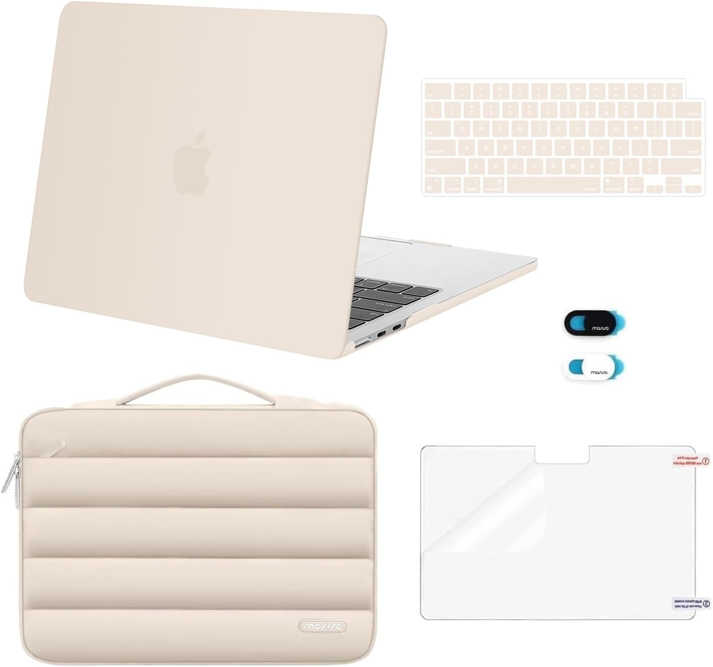 MOSISO Compatible with MacBook Air 13 inch Case 2025 2024 2023 2022 M3 A3113 M2...