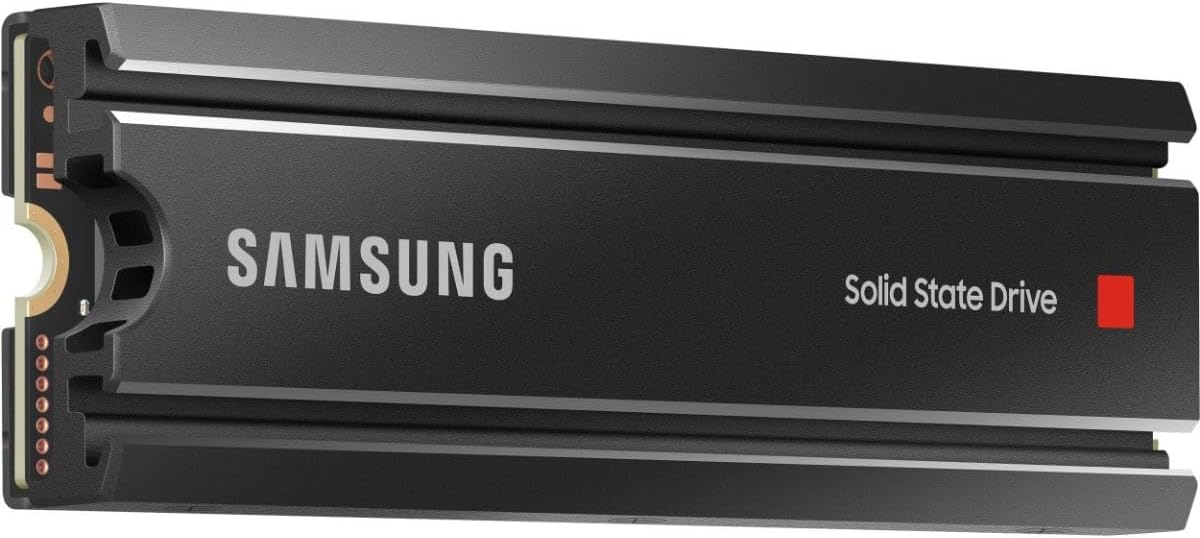 Samsung 980 PRO SSD with Heatsink 2TB PCIe Gen 4 NVMe M.2 Internal Solid State H...
