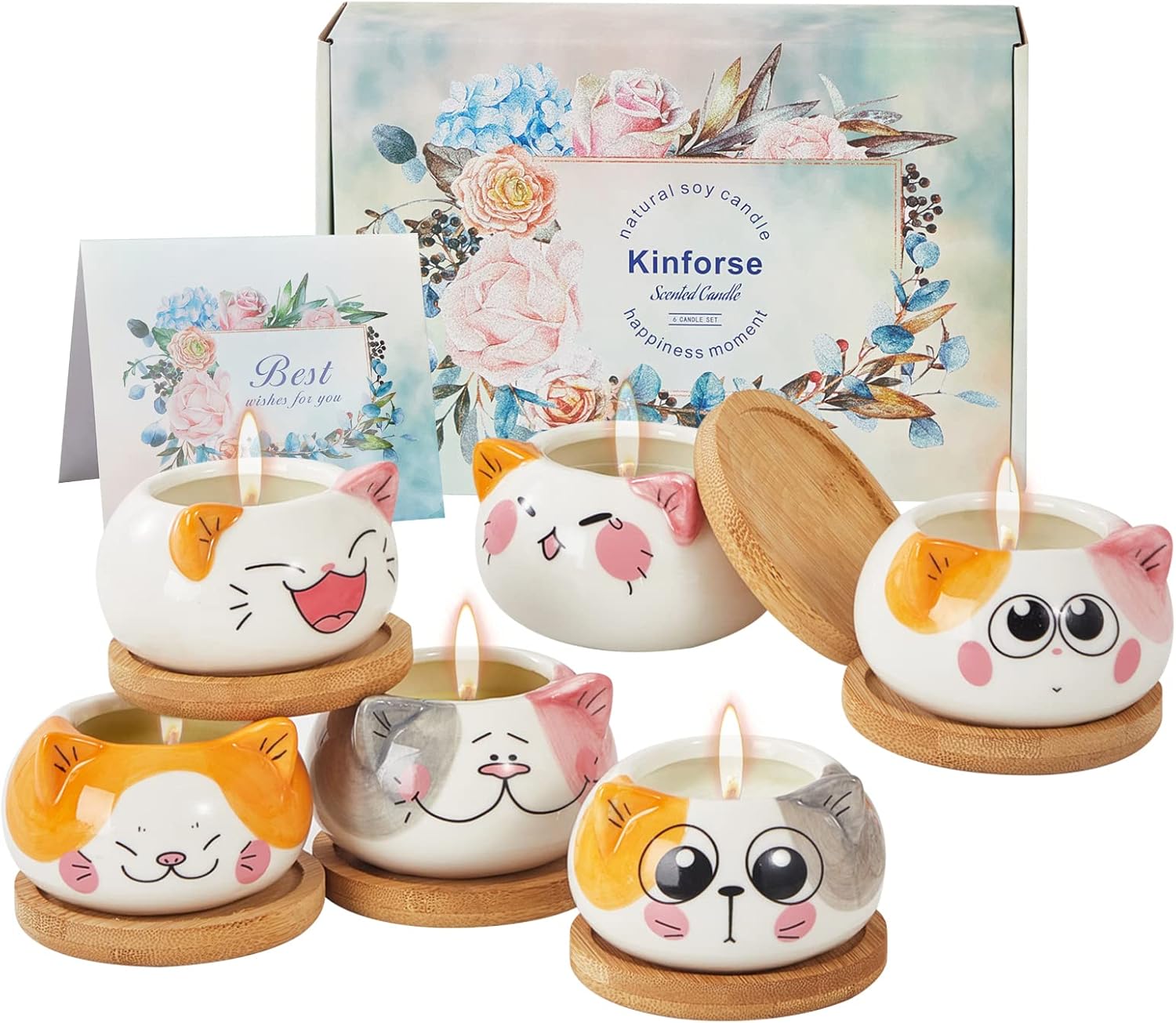 Kinforse Scented Candles Gifts for Women, Birthday Gifts for her, Presents for W...
