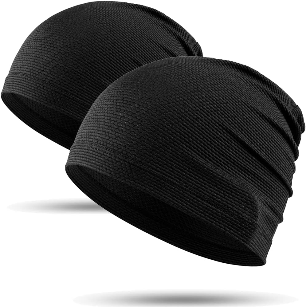 WTACTFUL 2 Pack - Running Cap, Skull Caps Fashion Breathable Slouchy Beanie Bicy...