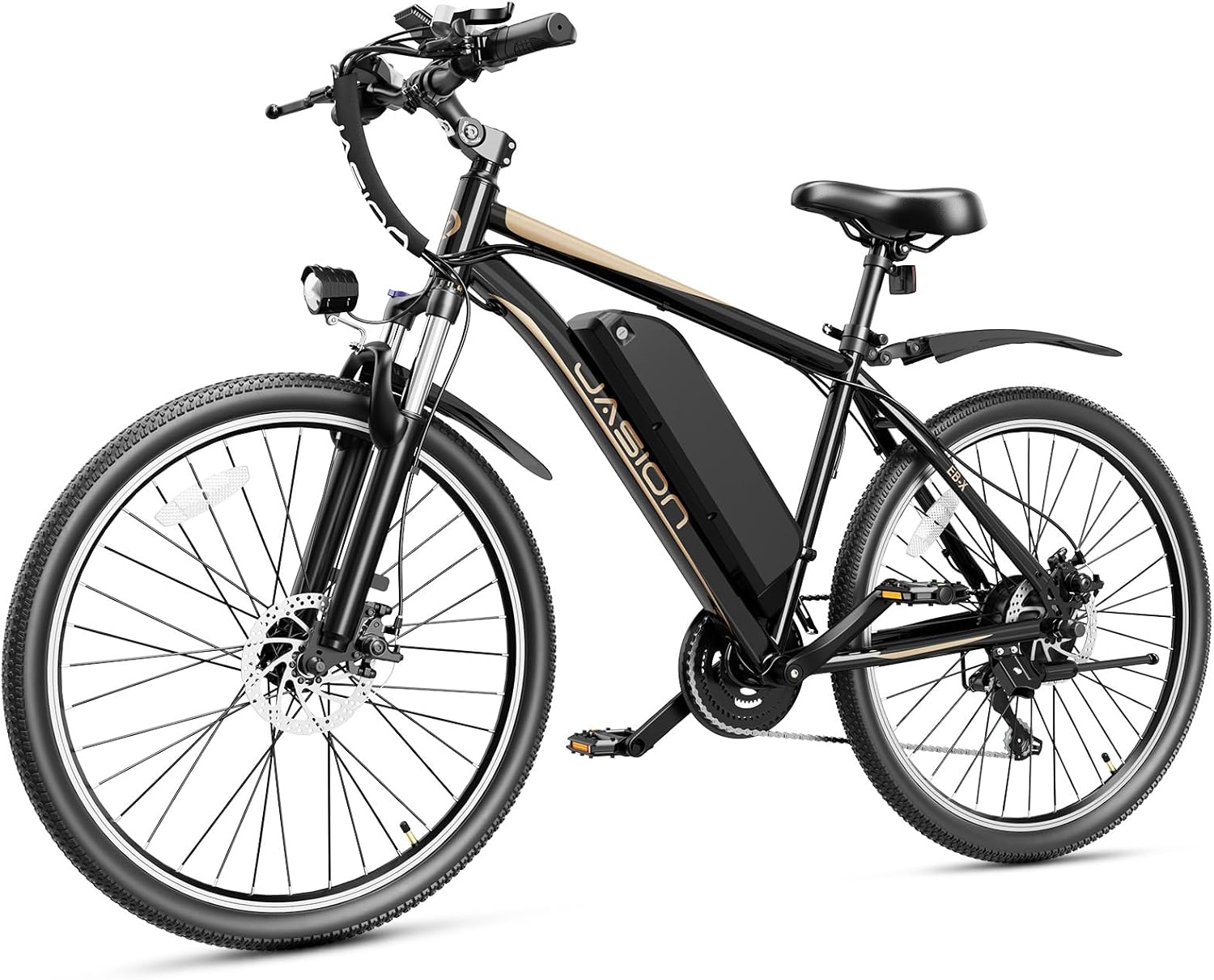 Jasion EBX Electric Bike for Adults, 26" Electric Mountain Bike with 850W Peak B...