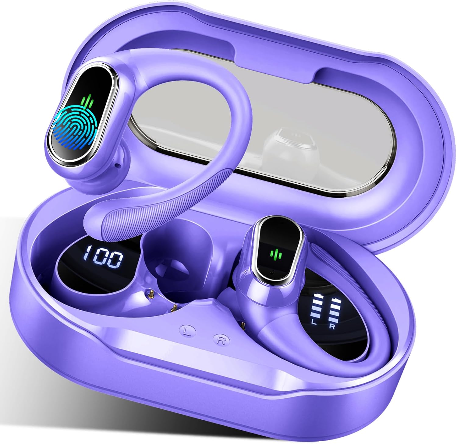 Wireless Earbuds, Bluetooth 5.3 Headphones with 4 ENC Noise Cancelling Mic, 50H...