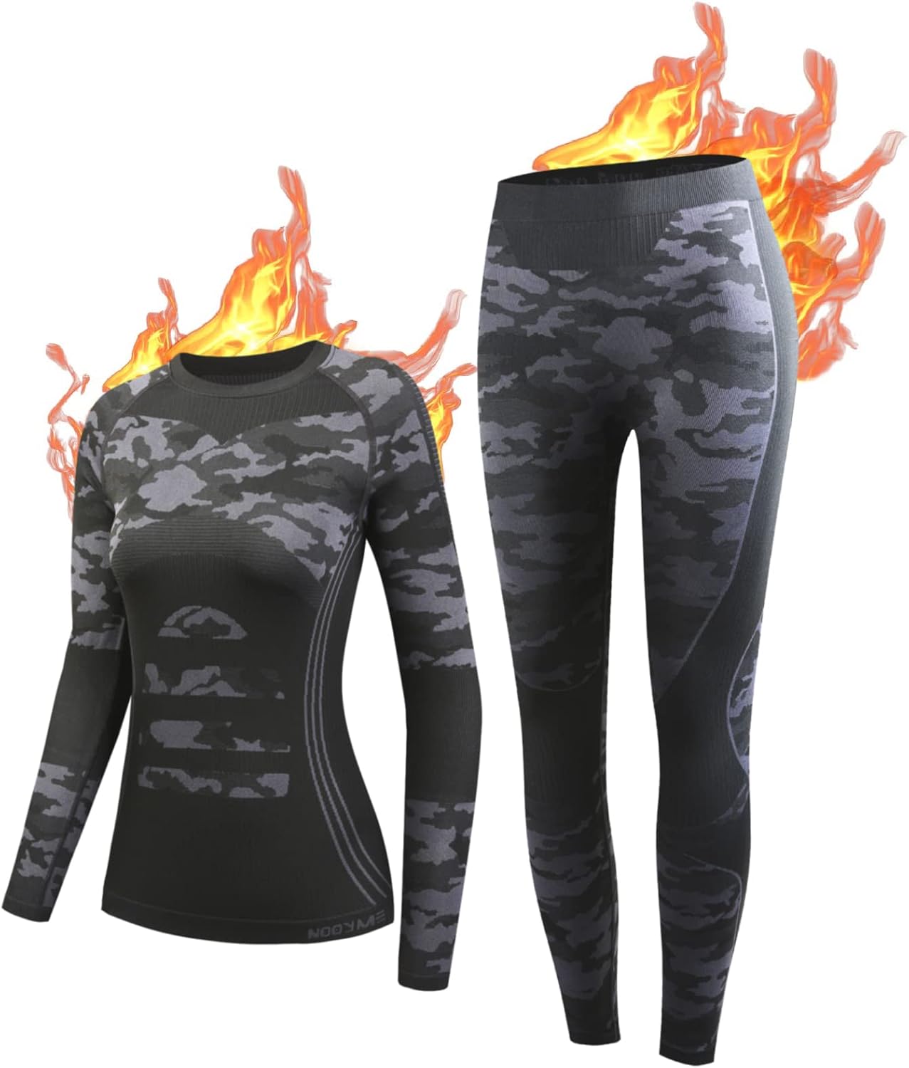 NOOYME Thermal Base Layer Women, Ski Base Layers Women, Ladies Thermal Clothing...