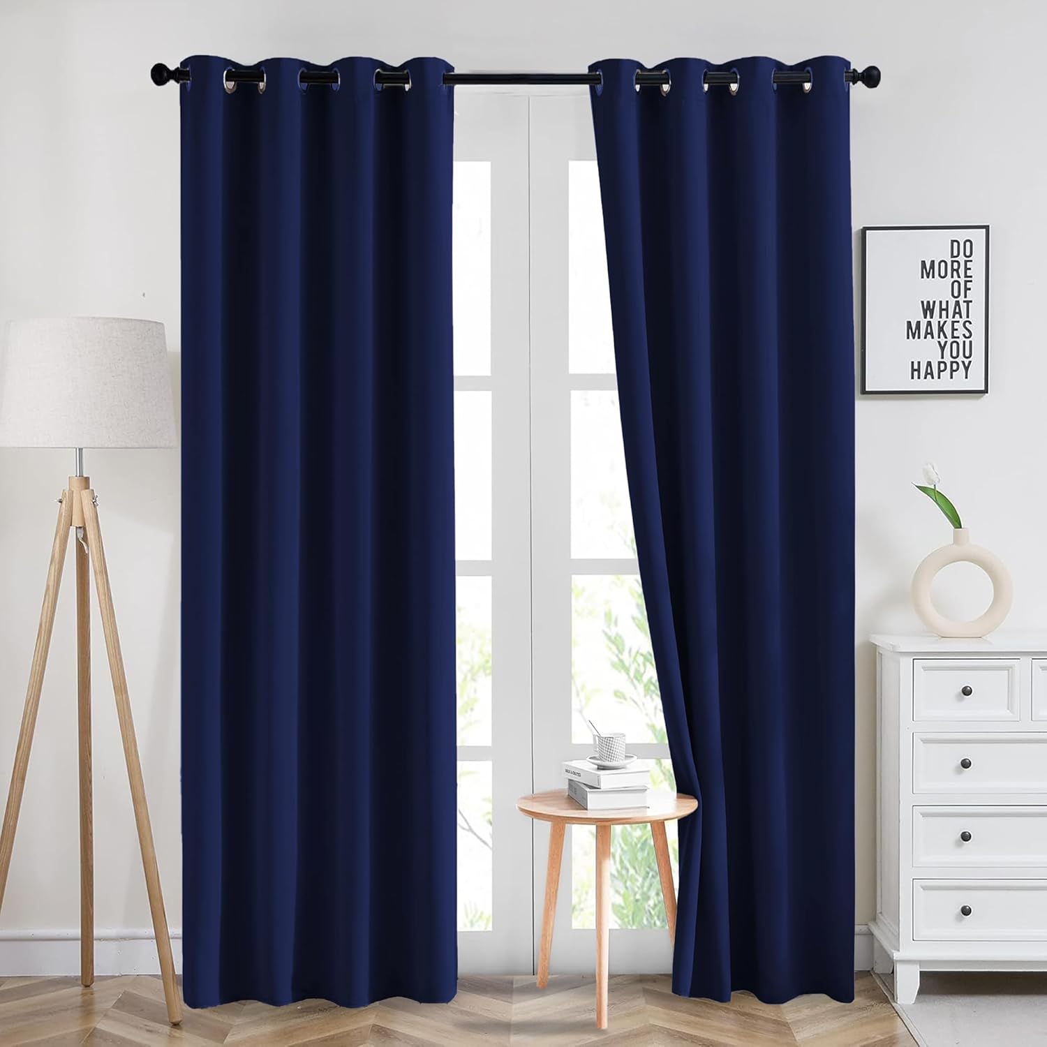 Imperial Rooms Blackout Ring Top for Living Room 66x72 Inch Luxury Thermal Insul...