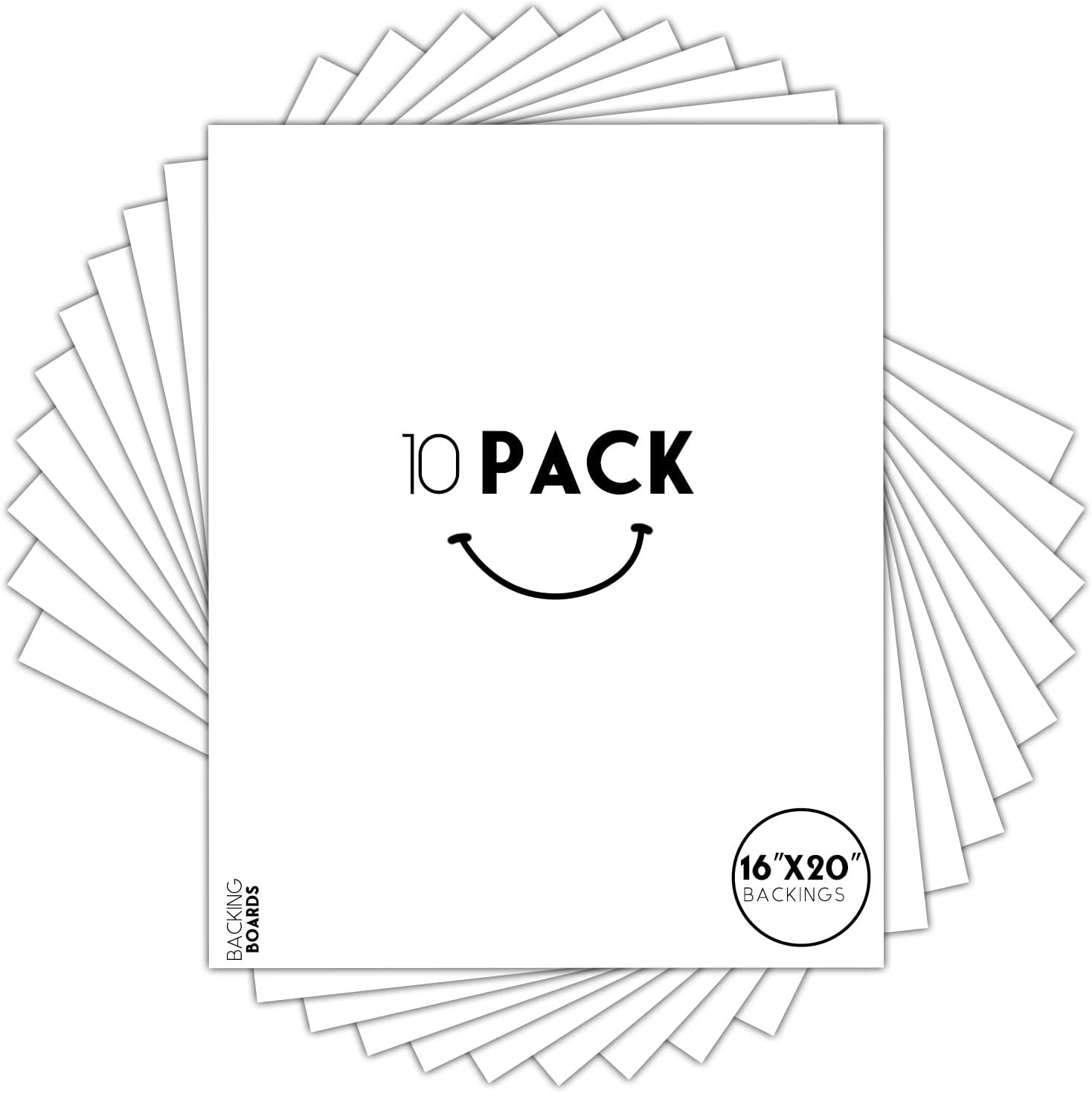 Golden State Art, 16x20 White Backing Board, Backer Boards for Frame, Picture (1...