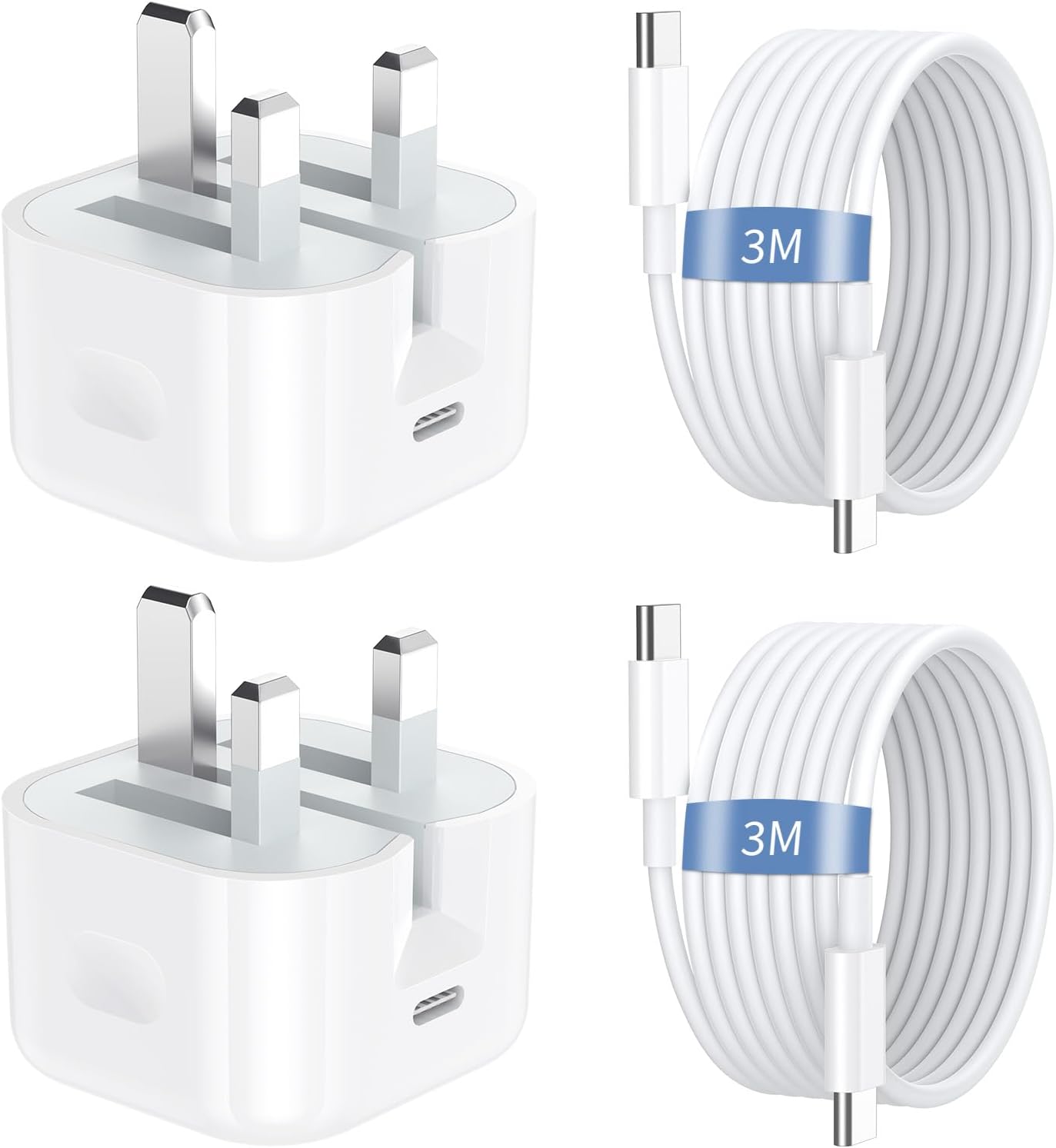 Depola 2 Pack iPhone 16 Fast Charger Plug And Cable【MFi Certified】 20W PD USB...