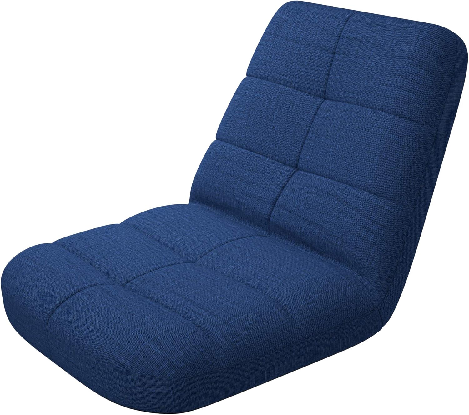 bonVIVO Easy Lounge Floor Chair - Adjustable, Padded, Floor Sofa Chair with Back...