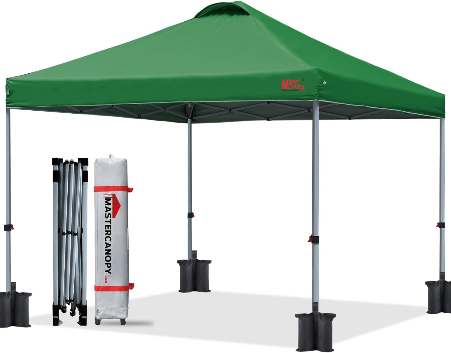 MASTERCANOPY Durable Pop-up Canopy Tent with Rolle...