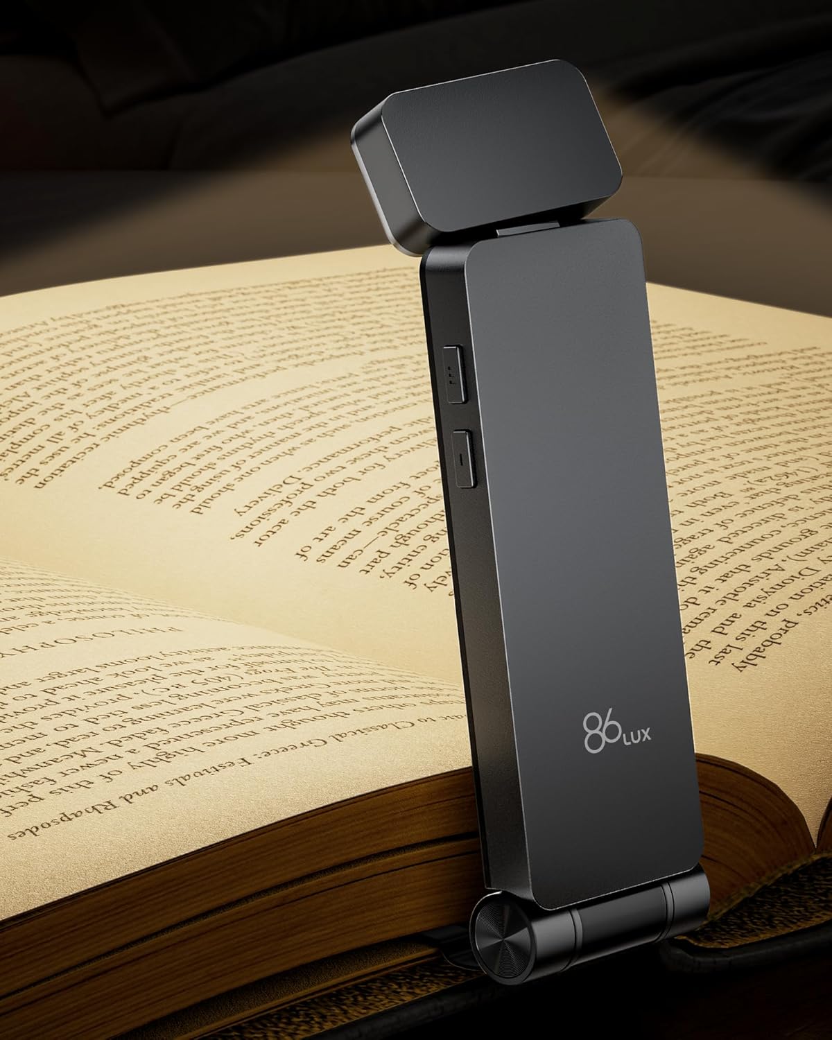 86lux Reading Light, Rechargeable Book Light for Reading in Bed, Ultralight Clip...
