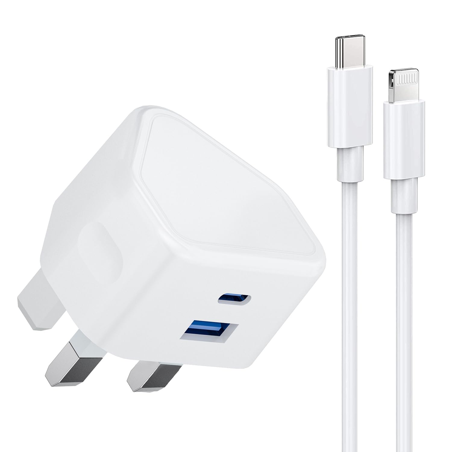 iPhone Fast Charger Plug and Cable,Dual Port Micro USB iPhone Charge Plug for iP...