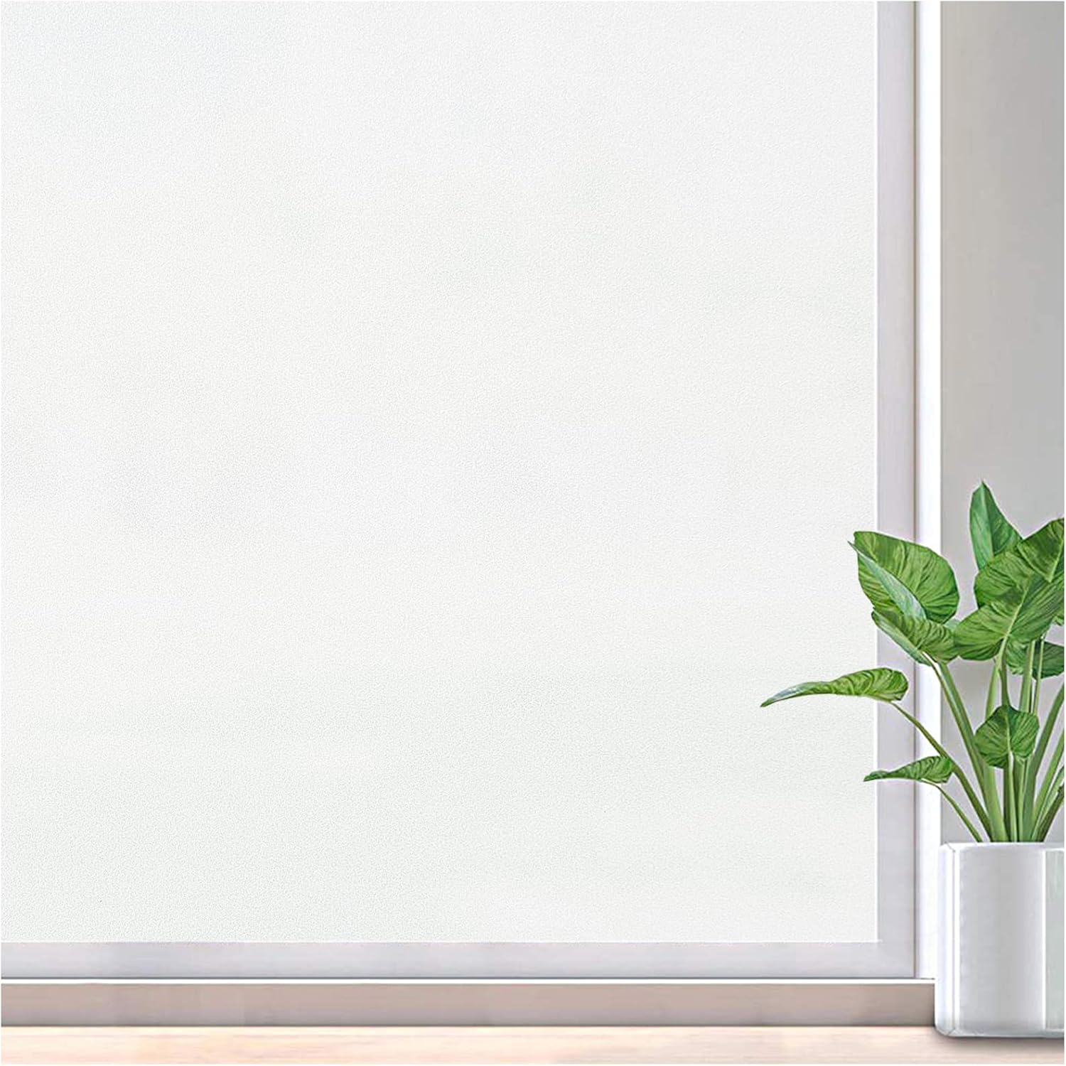 Lifetree Frosted Window Film Privacy for Glass Windows, Self-Adhesive Window fro...