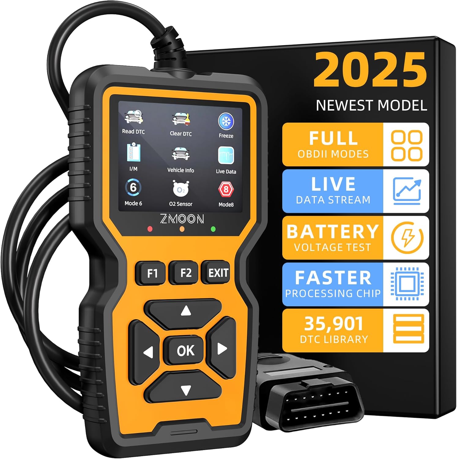 ZMOON ZM201 Professional OBD2 Scanner Diagnostic T...