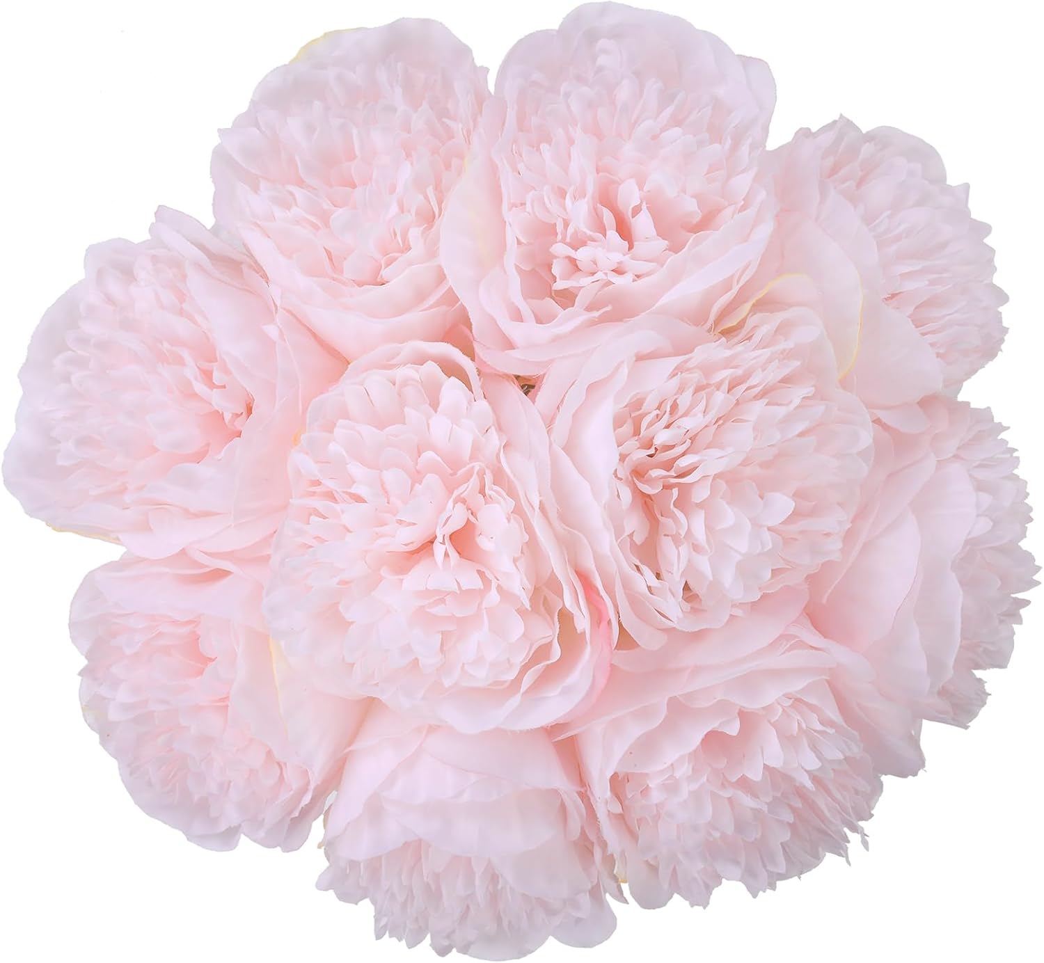 U'Artlines 20 Heads Artificial Peony Silk Flower Leaf Home Office Wedding Party...