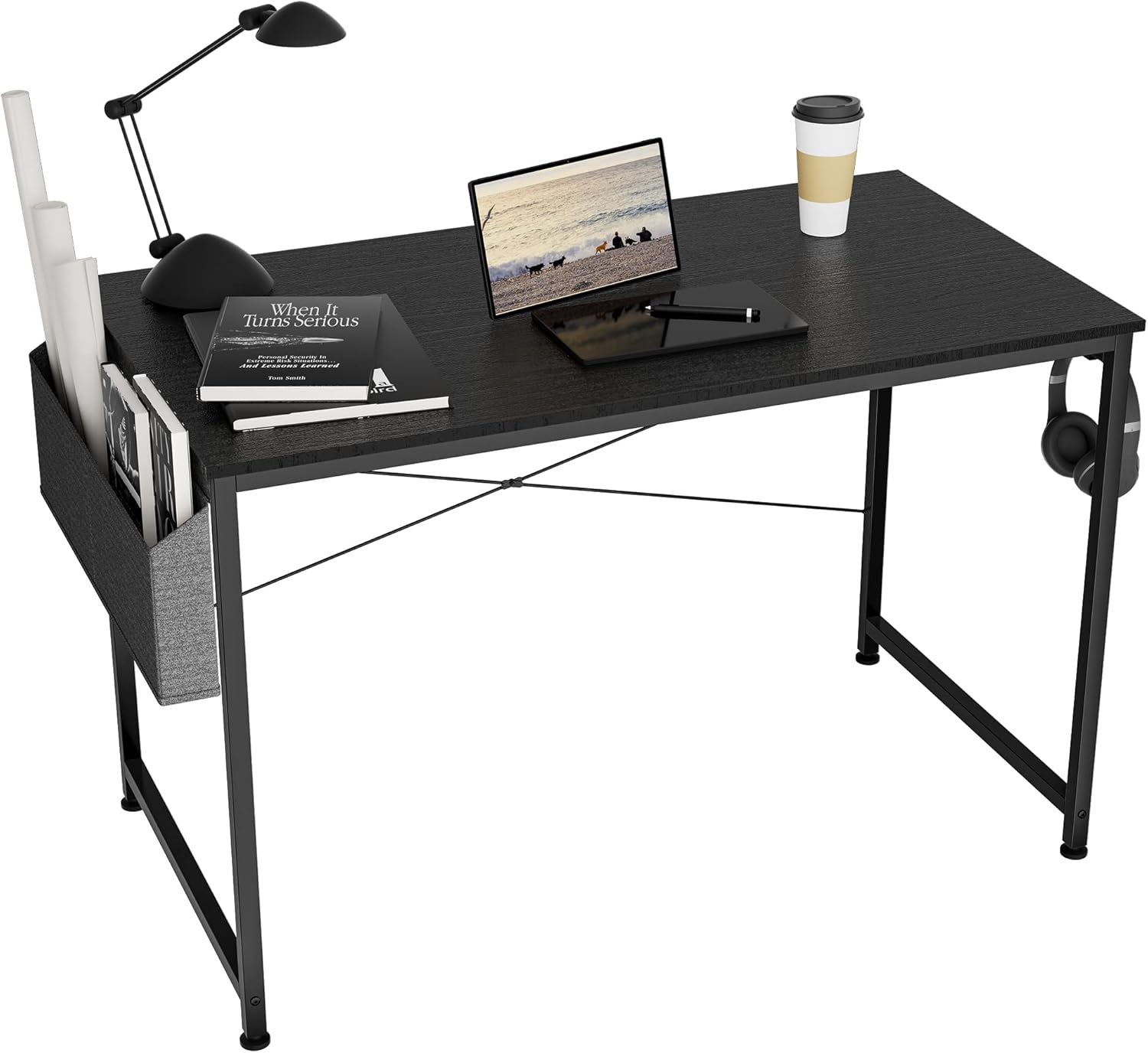 HOMIDEC Writing Computer Desk, Office Work Desk for student and worker, Laptop T...
