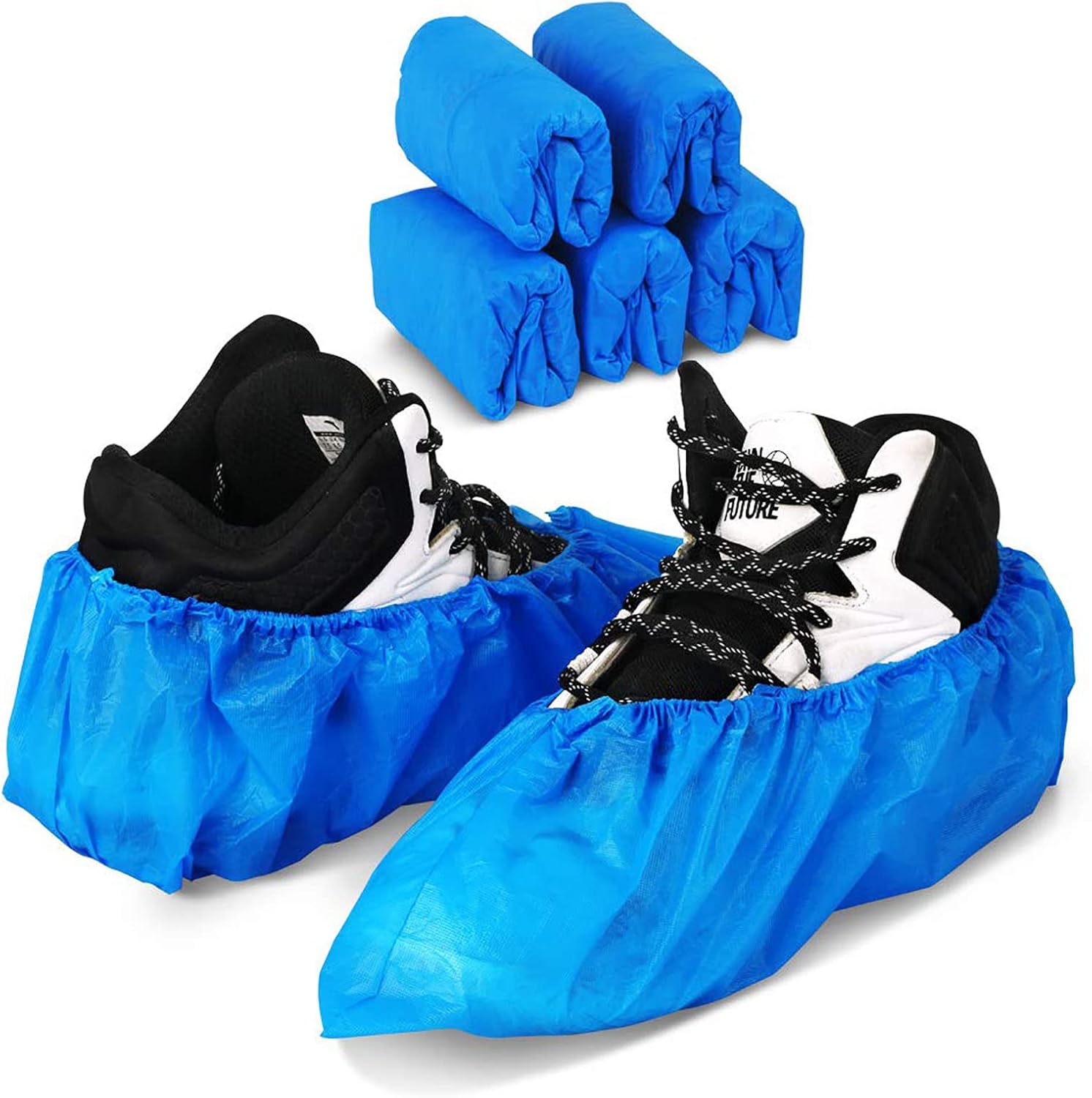 100 Pack 50 Pairs Disposable Shoe Covers Boot Cover Waterproof, Dust proof, The...