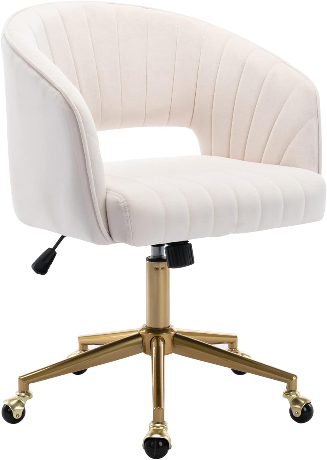 Home Office Chair Swivel Velvet Desk Chair Accent Armchair Upholstered Modern Tu...